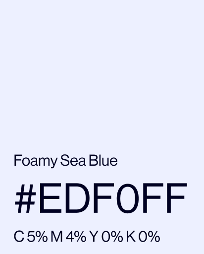 Foamy Sea Blue