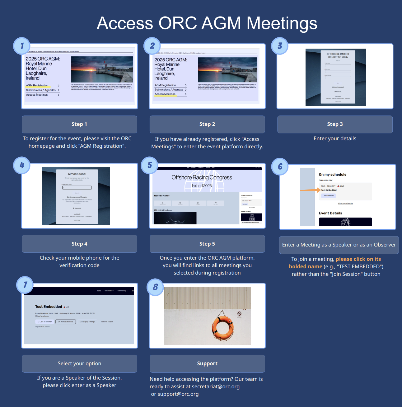 How to access ORC AGM Meetings