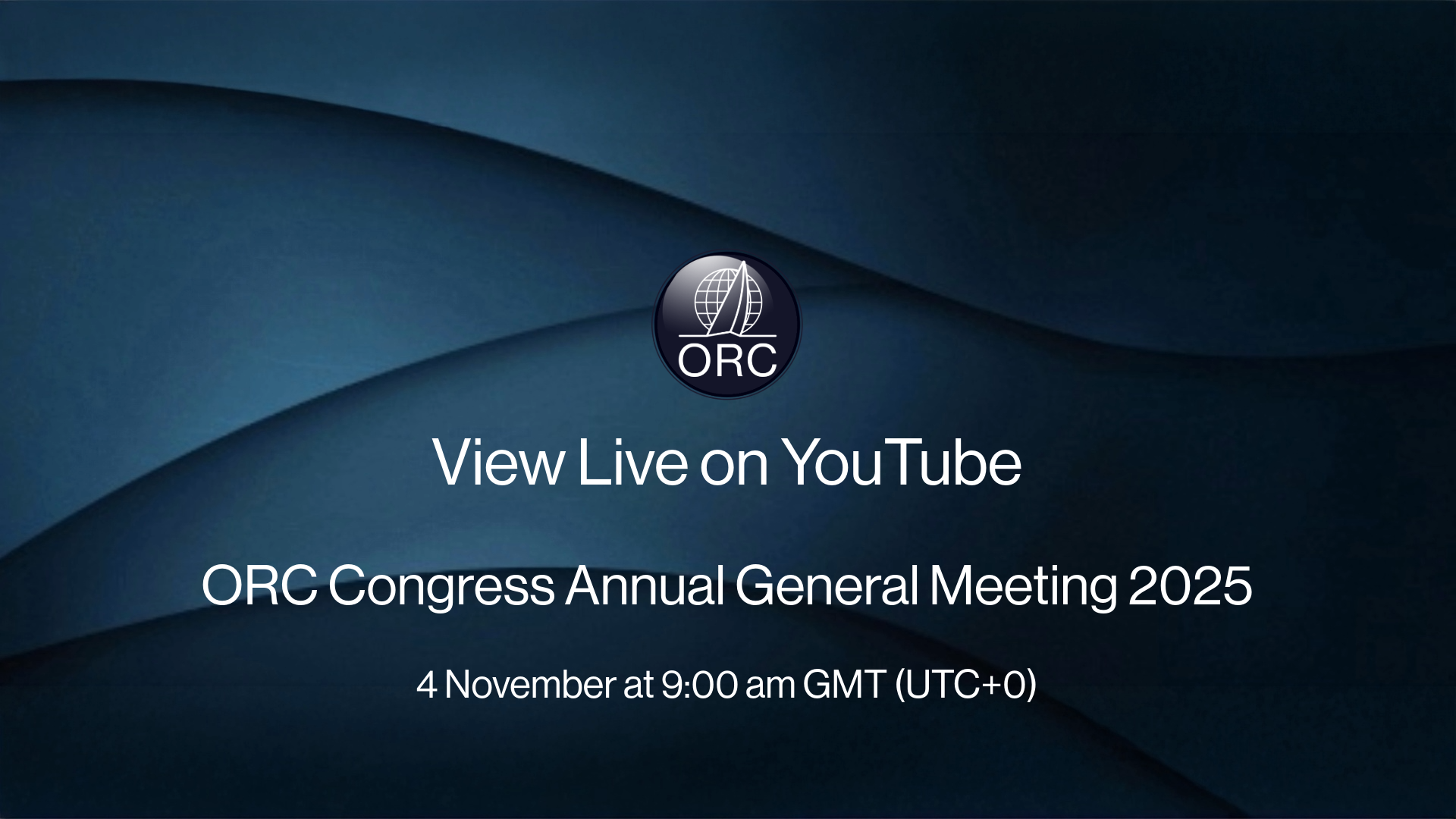 View ORC Congress AGM 2025 Live on YouTube