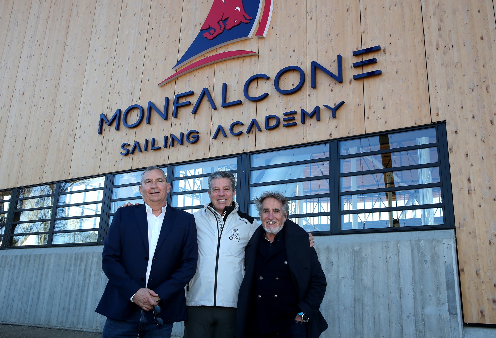 Bruno Finzi, Orc Chairman in the middle and Loris Plet, the Commodore of the YC Monfalcone on the right