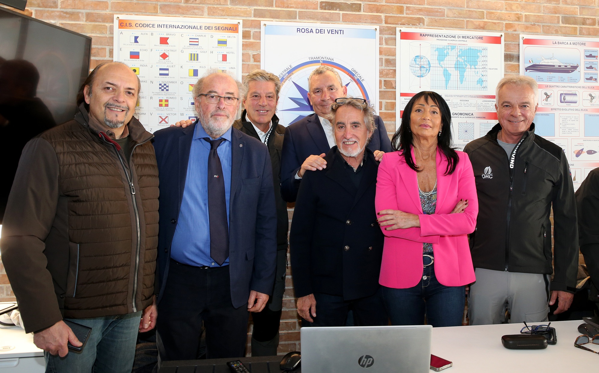 Monfalcone’s former mayor, Anna Maria Cisint, now Member of European Parliament, along with her delegation and representatives from the FIV - Federazione Italiana Vela