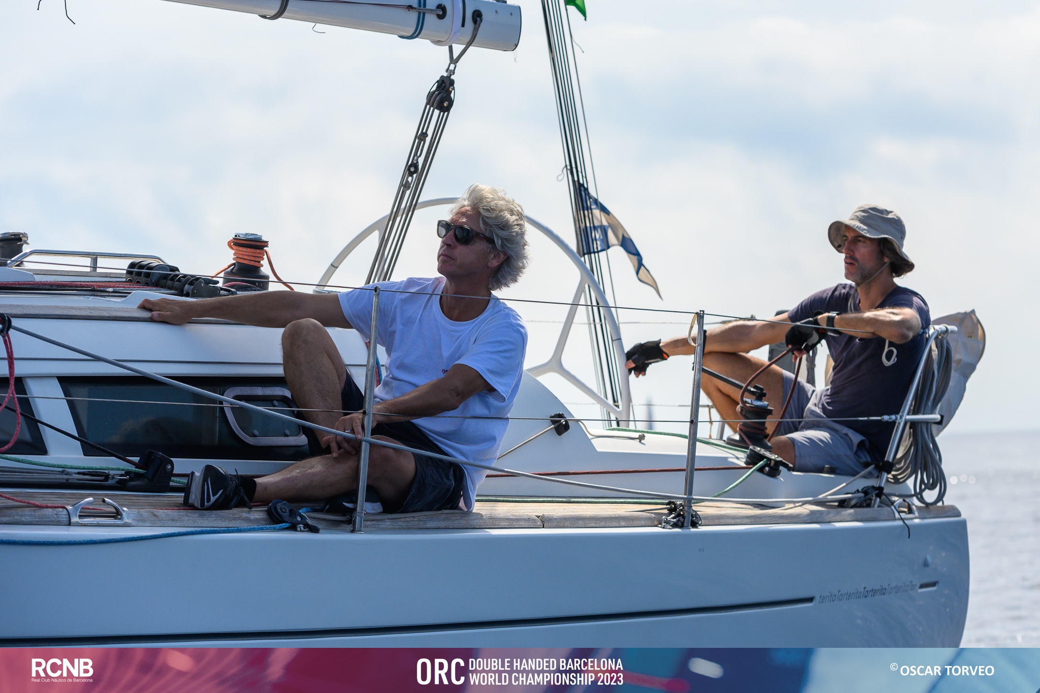 David Garcia and Jordi Bosch (ESP) on their Sun Odyssey 36.i TARTERITA - ORC DH Worlds 2023 © Oscar Torveo