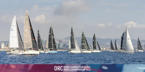 Light air start to 2023 ORC Double Handed Worlds Long distance race