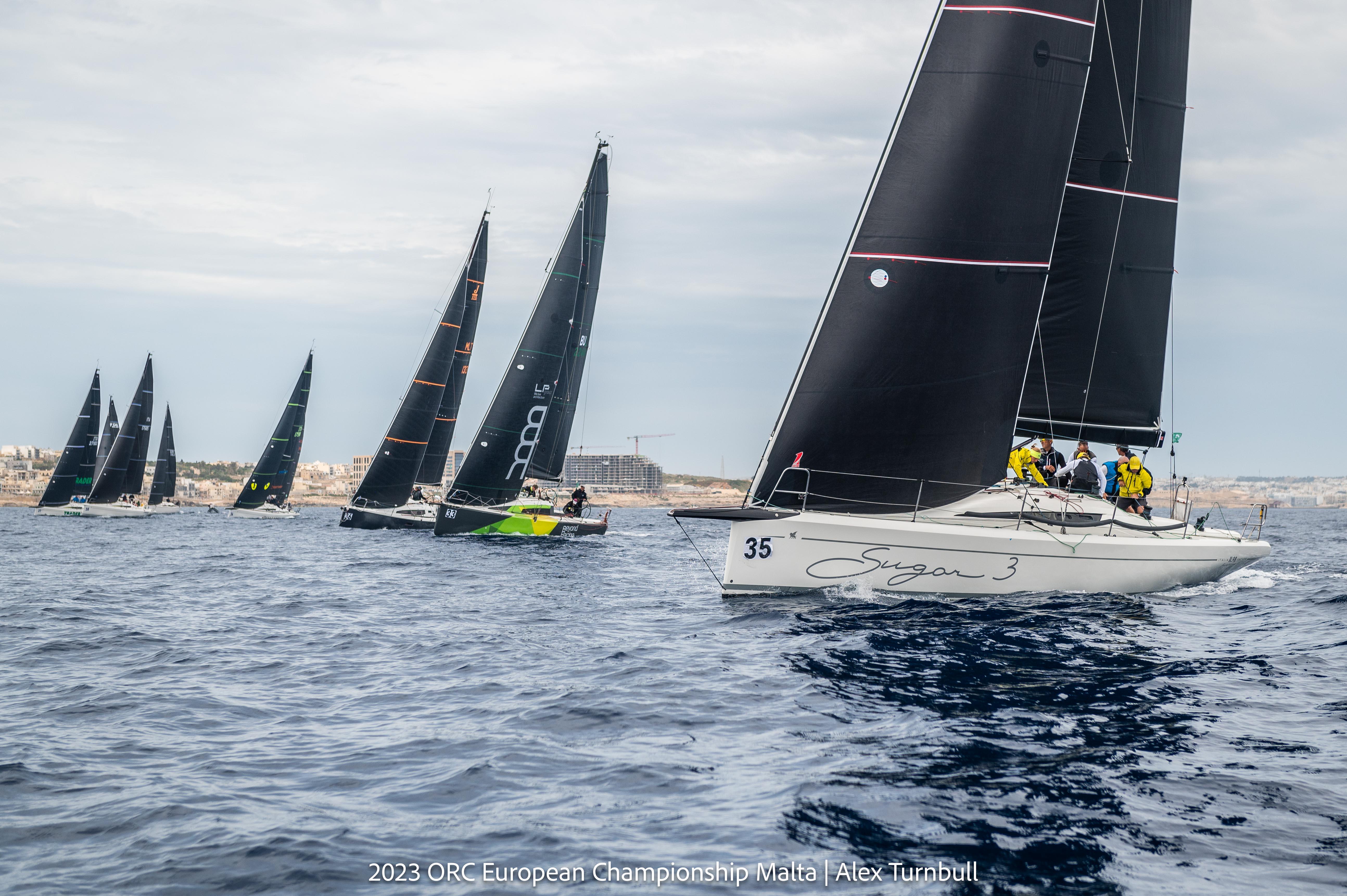 C class on the starting line - Short Offshore Race, 2023 ORC Europeans Malta