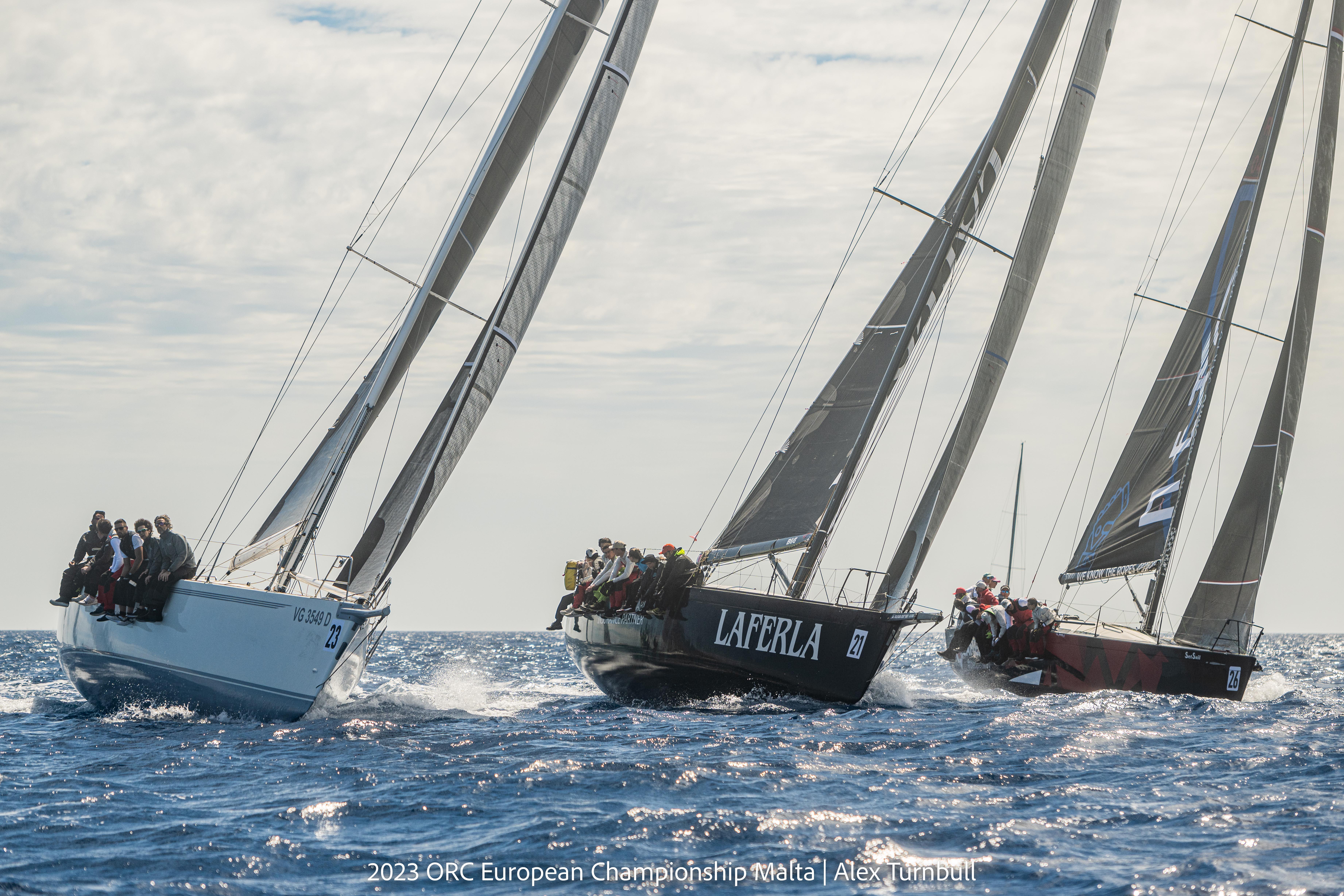 Long Offshore Race Start - 2023 ORC Europeans Malta © Alex Turnbull