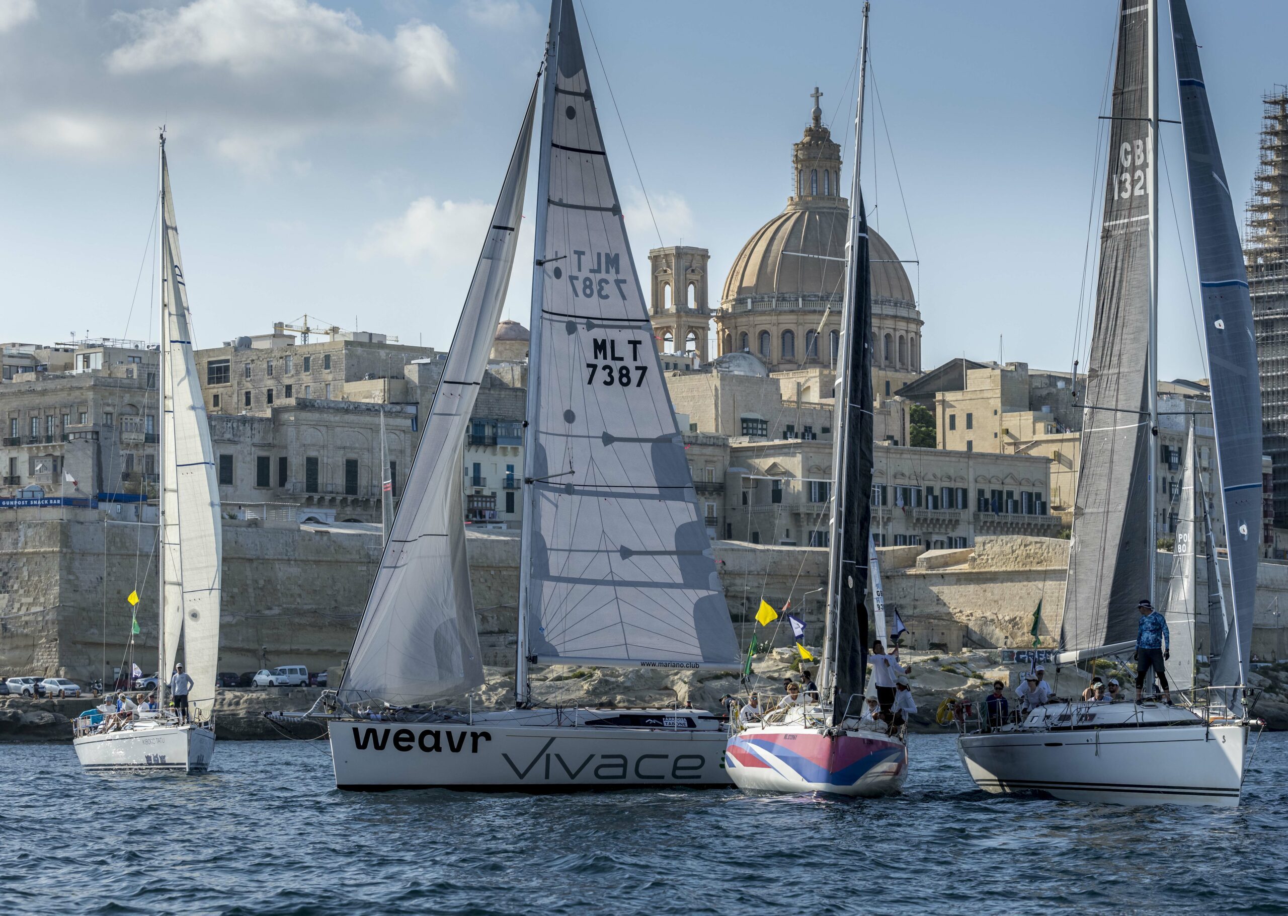 Rolex Middle Sea Race 2022 start © Alex Turnbull