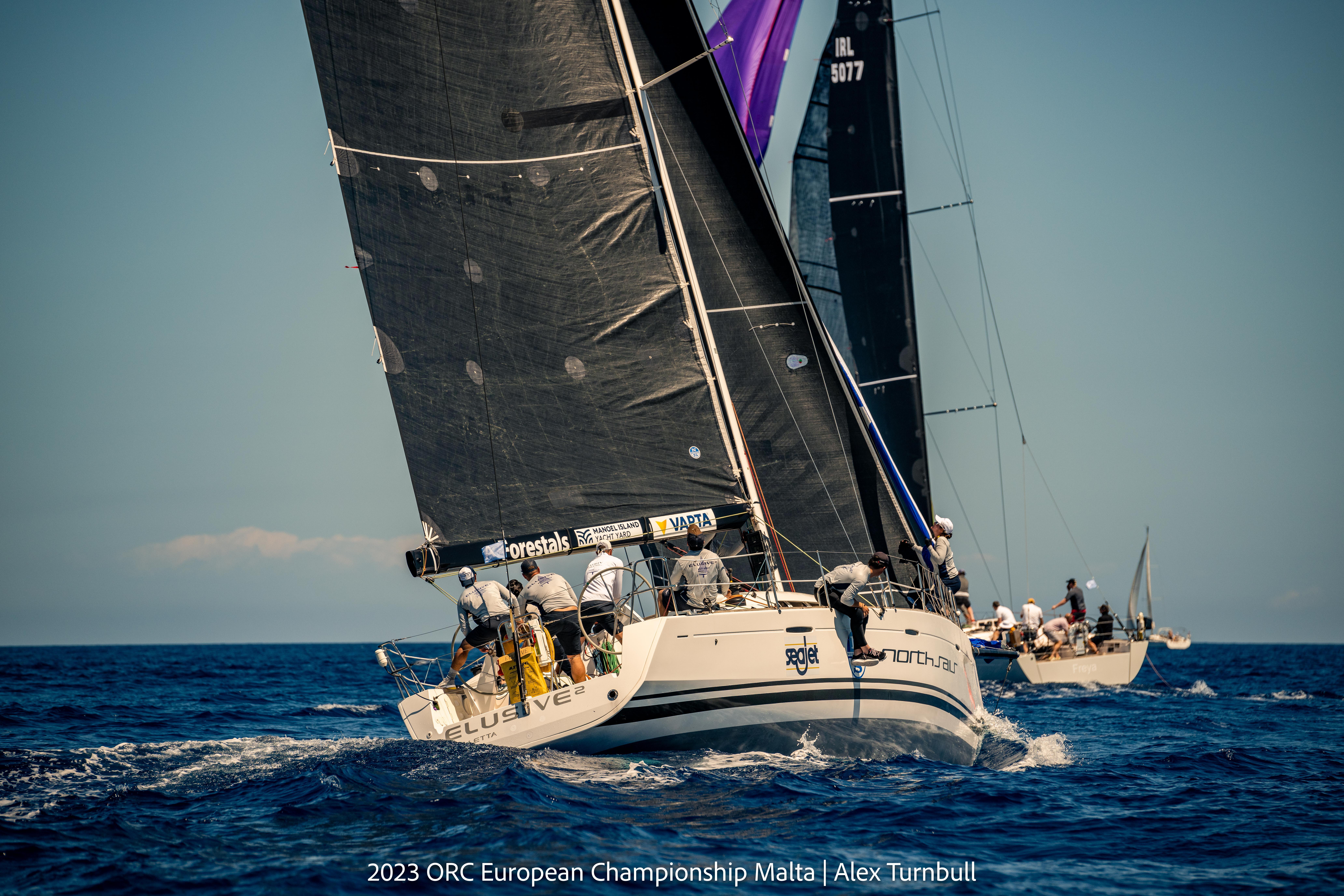 Team ELUSIVE II (MLT), a modified First 45 owned by Maya and Christoph Podesta