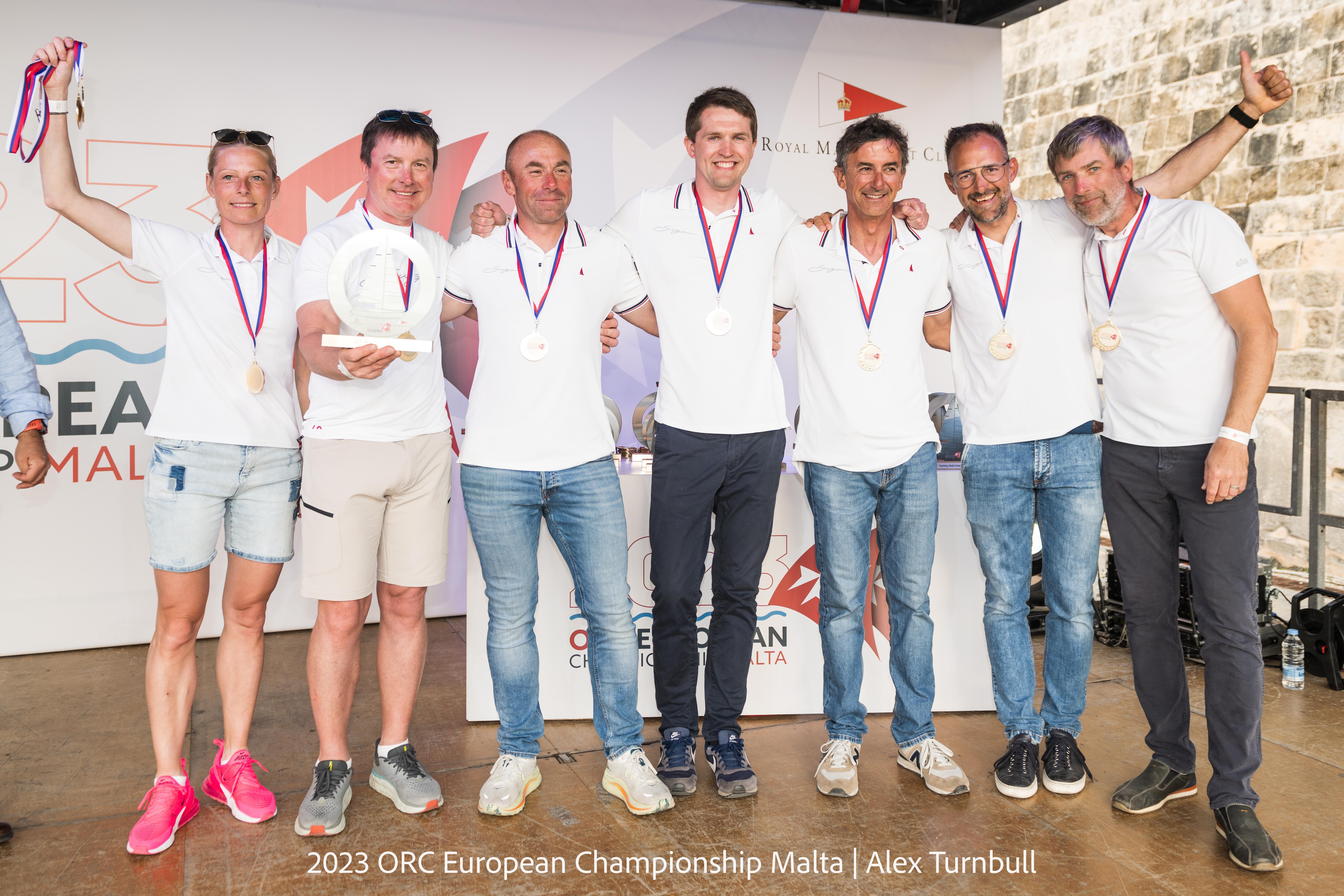 Team of Ott Kikkas' (EST) Italia 11.98 SUGAR 3 - Class C 2023 ORC European Champion