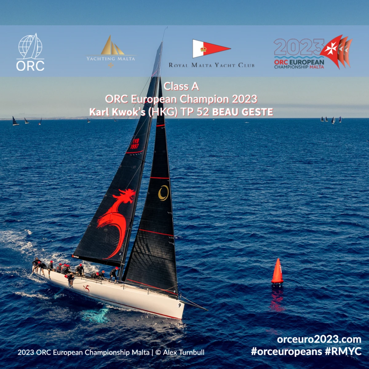 Karl Kwok’s (HKG) TP 52 BEAU GESTE - Class A ORC European Champion 2023