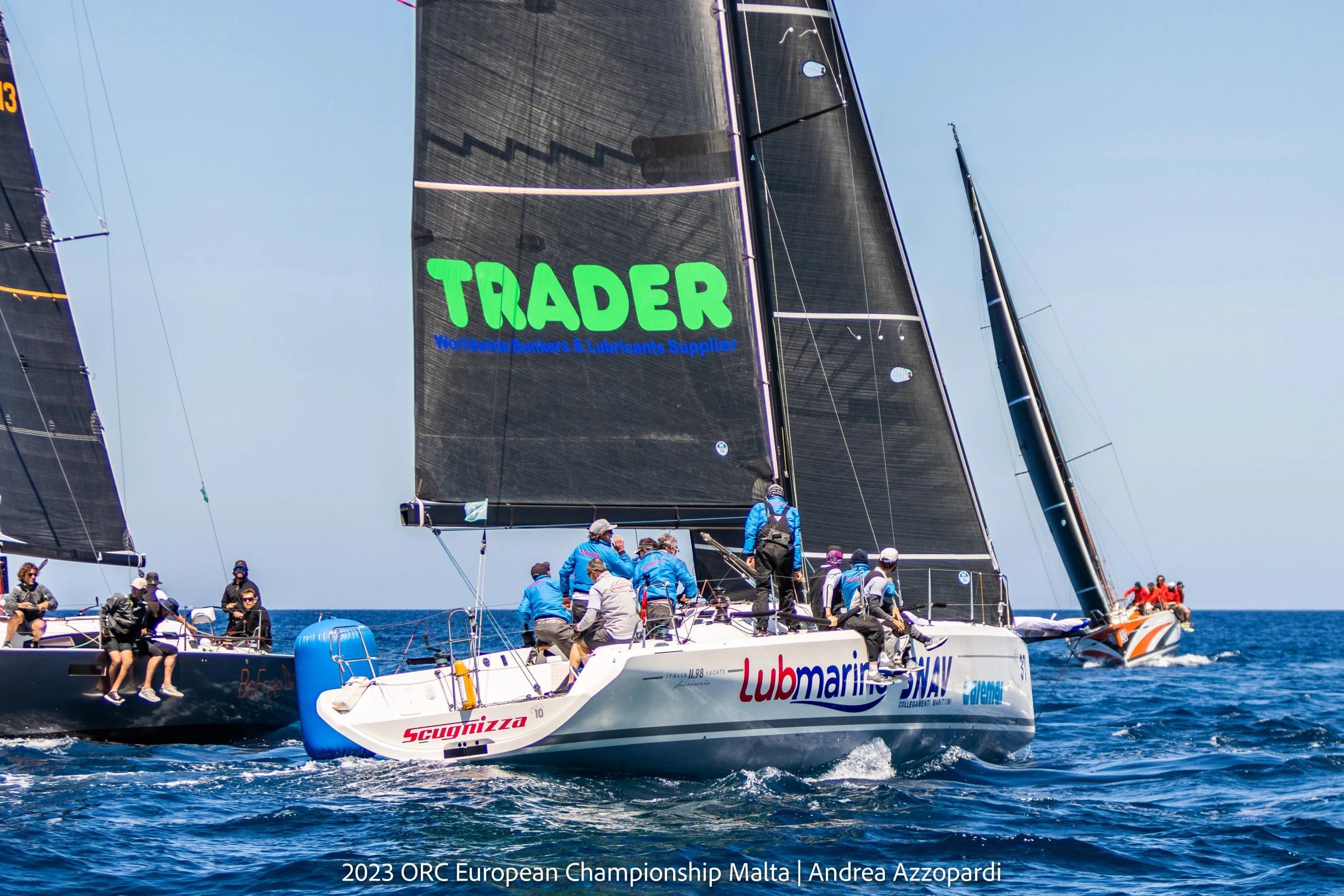 Team SCUGNIZZA of Vincenzo De Blasio's (ITA) Italia 11.98 - Class C Silver - 2023 ORC Europeans Malta © Andrea Azzopardi