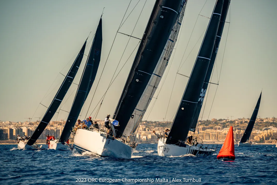 Perfect inshore race conditions today at 2023 ORC European Championship in Malta