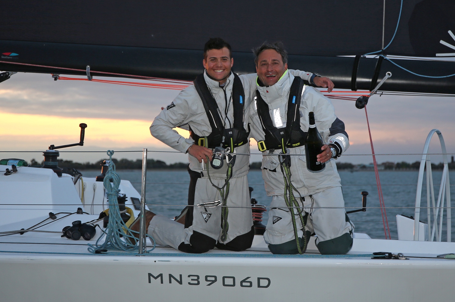 Mauro and Giovanni Trevisan, a father-son duo with their Millenium 40 Hauraki © Andrea Carloni