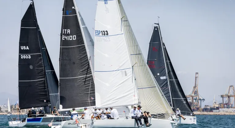 Provisional Leaders Emerge After Intense Inshore Races at the Trofeo S.M. La Reina in Valencia