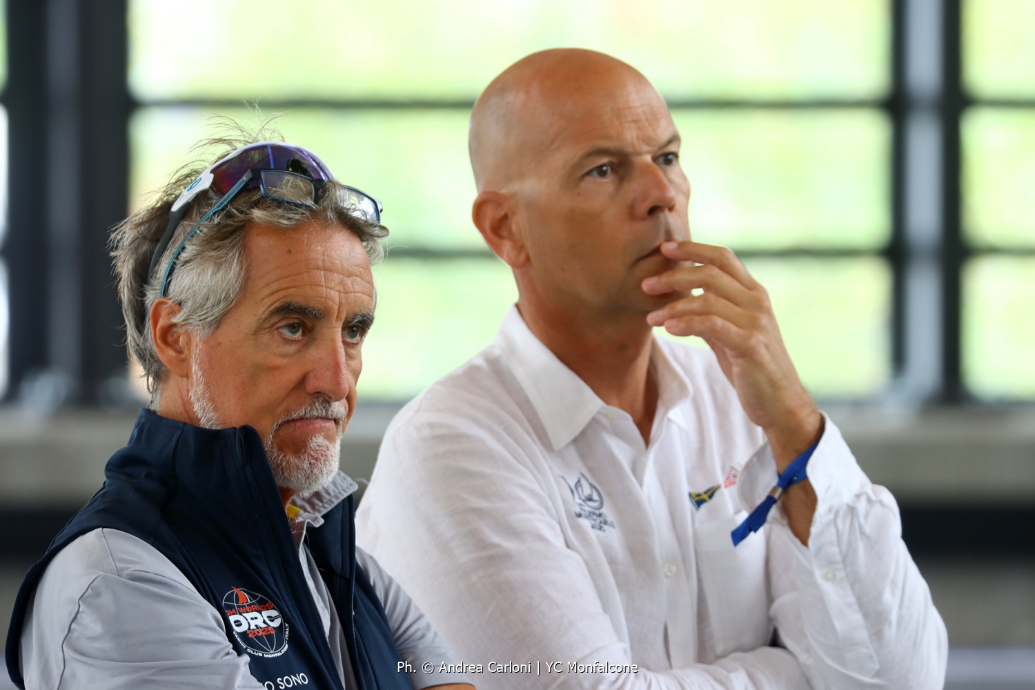 Loris Plet, Manager of the Yacht Club Monfalcone (on the left) and Giancarlo Crevatin, PRO of the event - ORC DH World Championship 2025 Monfalcone © Andrea Carloni