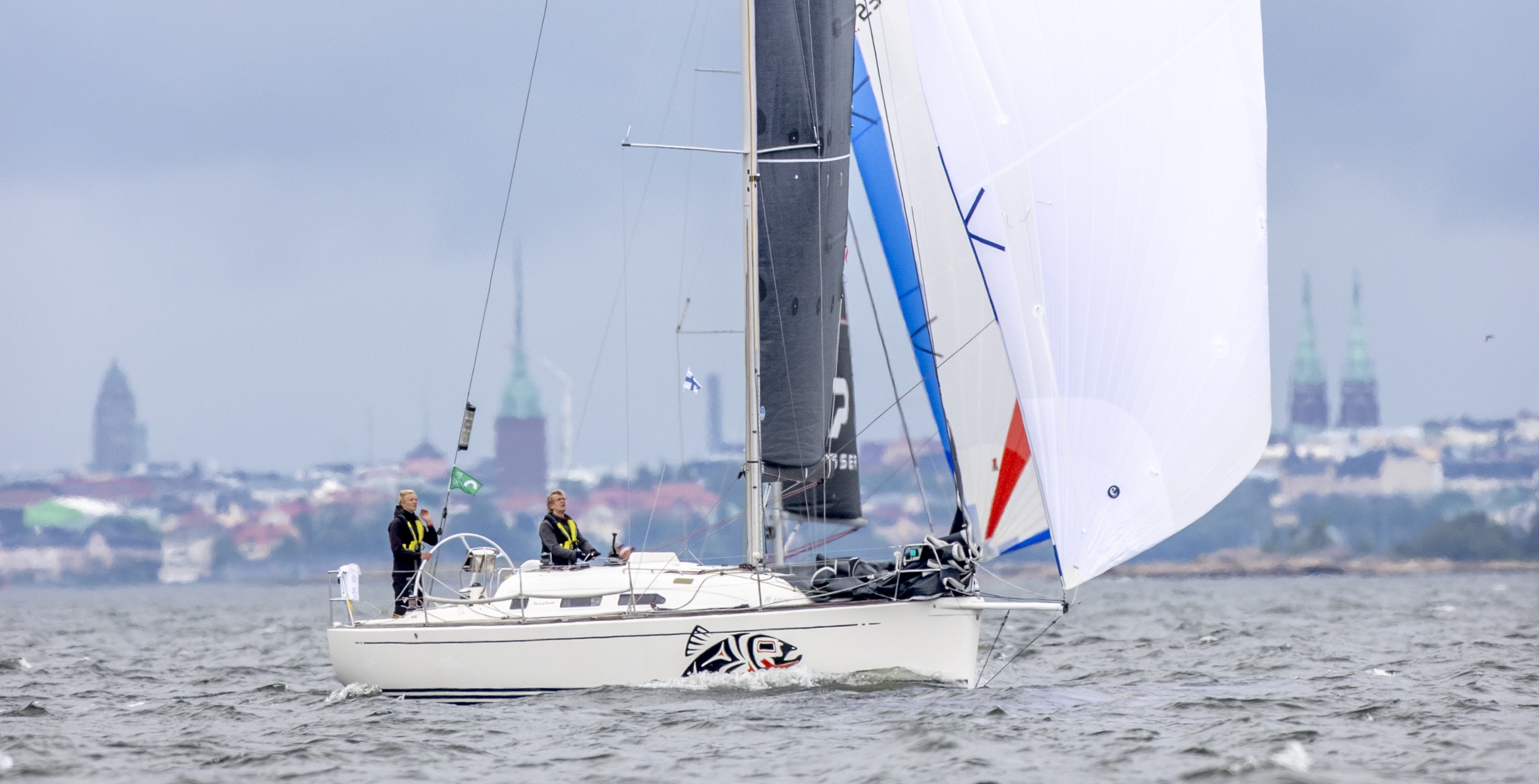 MASU (EST), X-34 with the father-son team of Andrus and Angus Aarna - Long Offshore Race - Garmin ORC DH European Championship Helsinki 2025 © Pepe Korteniemi