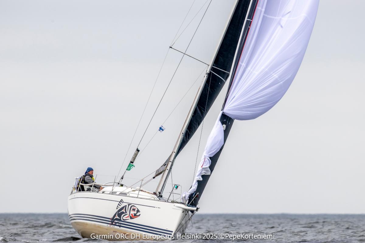 MASU (EST), X-34 with the father-son team of Andrus and Angus Aarna - Long Offshore Race - Garmin ORC DH European Championship Helsinki 2025 © Pepe Korteniemi