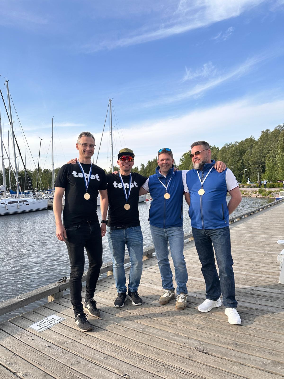 TENET team by Perttu Monthan and Mikko Karppinen, and team GOODIO by Turo Nummi and Kim Jääskeläinen - Finnish Double-Handed Champions 2025 © Noora Westerlund