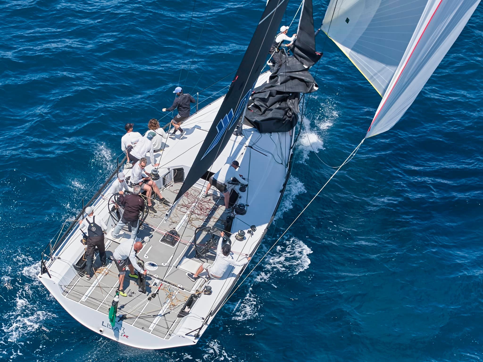 Ker46 Lisa R, winner of the 69th Tre Golfi Regatta in 2024