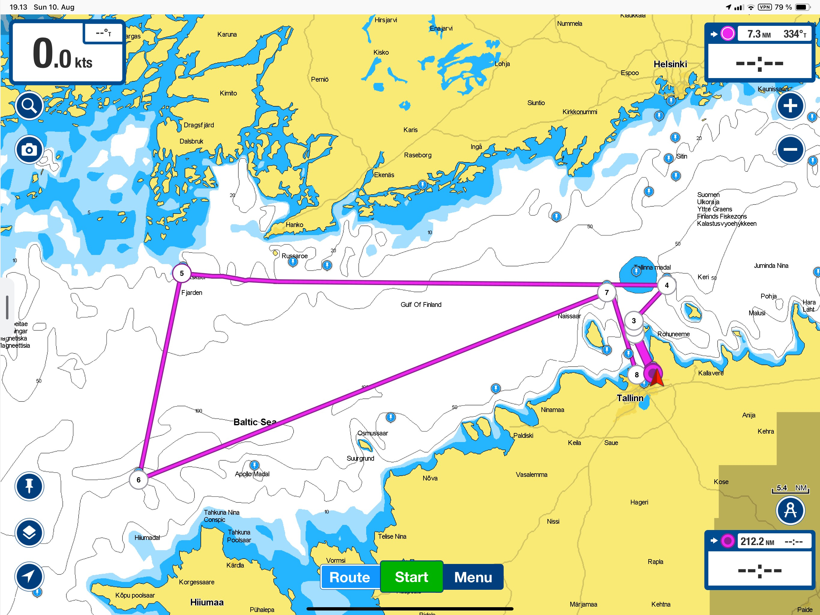 Class B course 195 miles - Long Offshore Race - Garmin ORC Worlds 2025 Tallinn