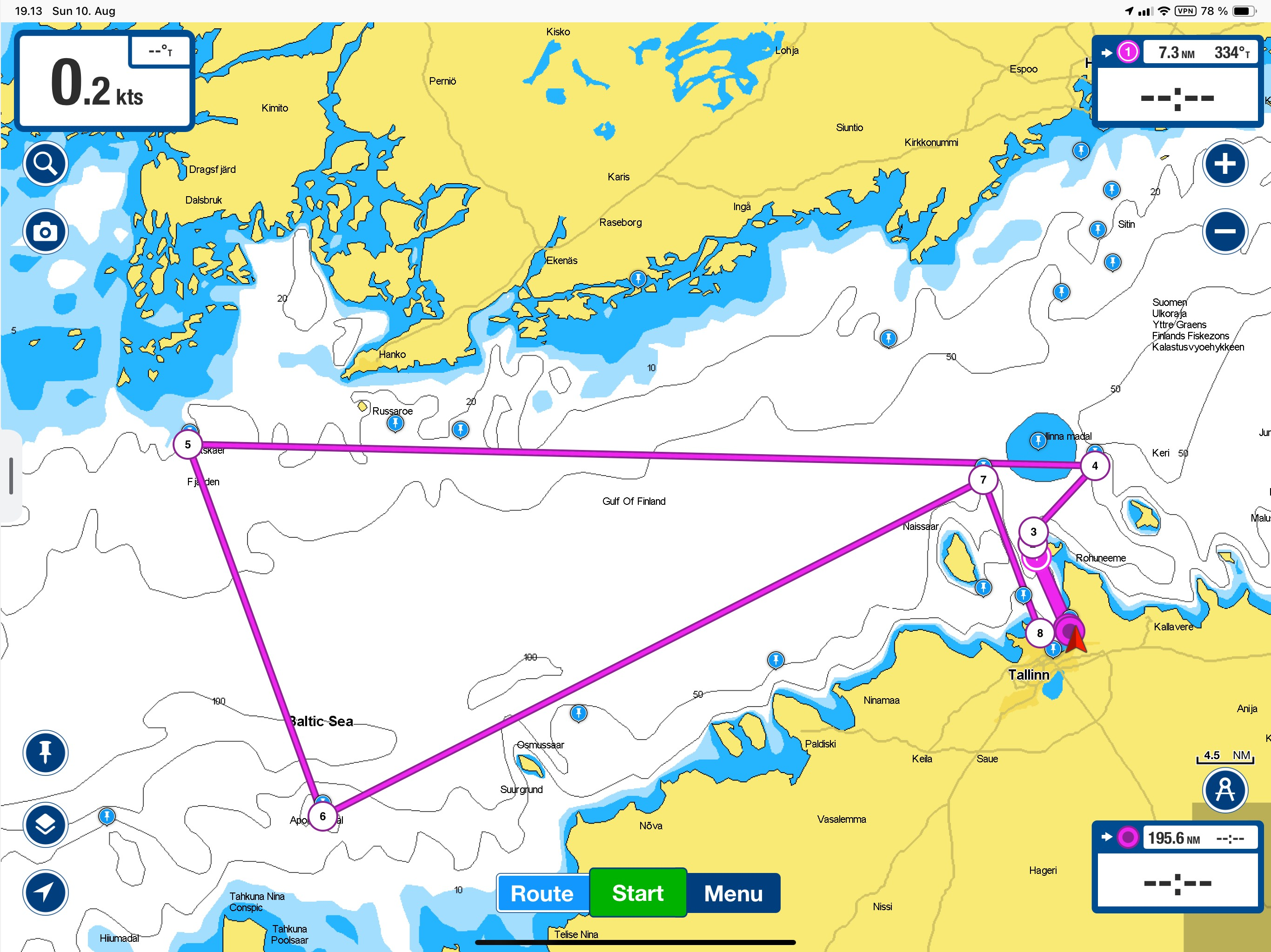 Class C course 175 miles - Long Offshore Race - Garmin ORC Worlds 2025 Tallinn