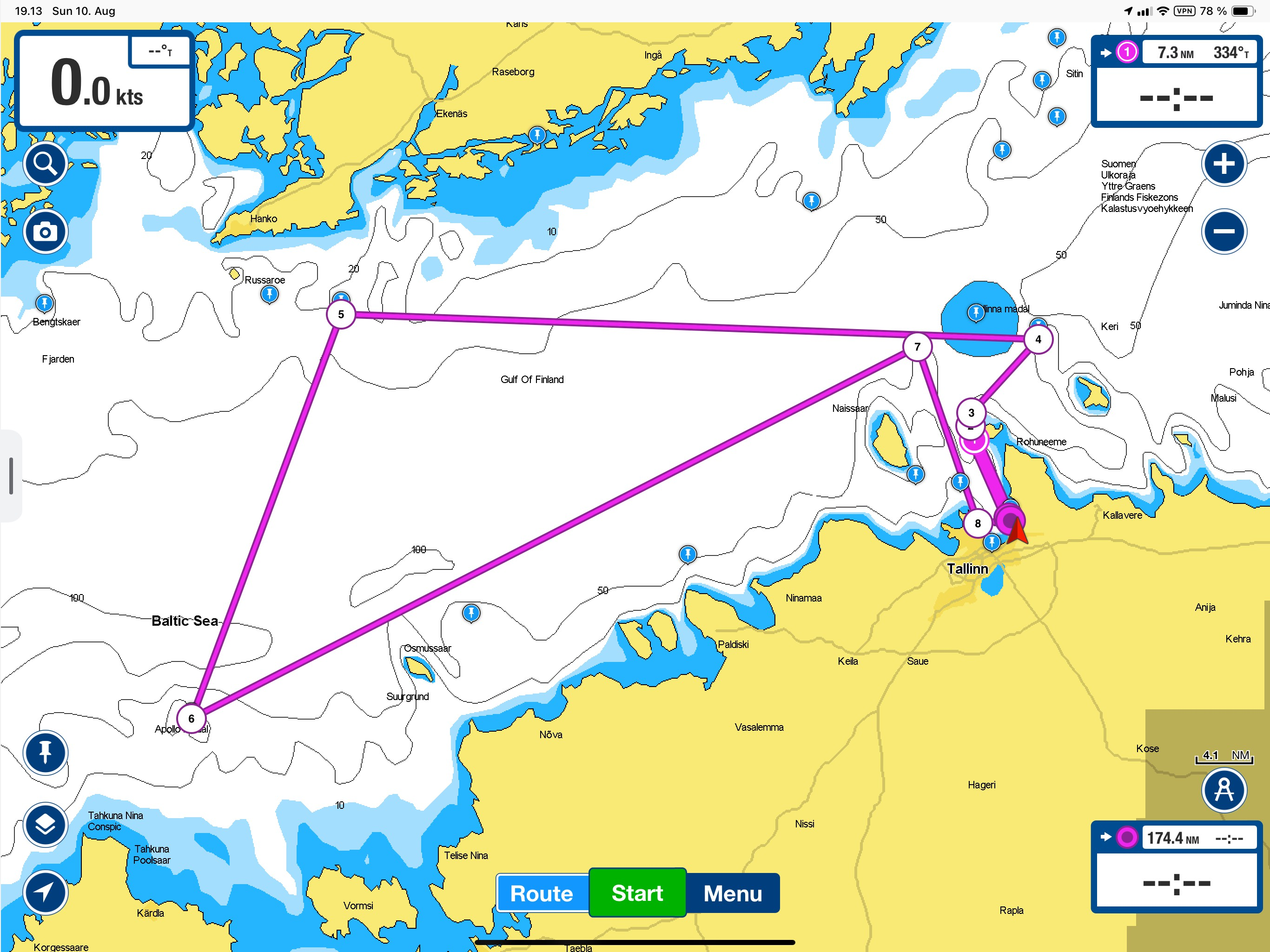 Class A course 211 miles - Long Offshore Race - Garmin ORC Worlds 2025 Tallinn