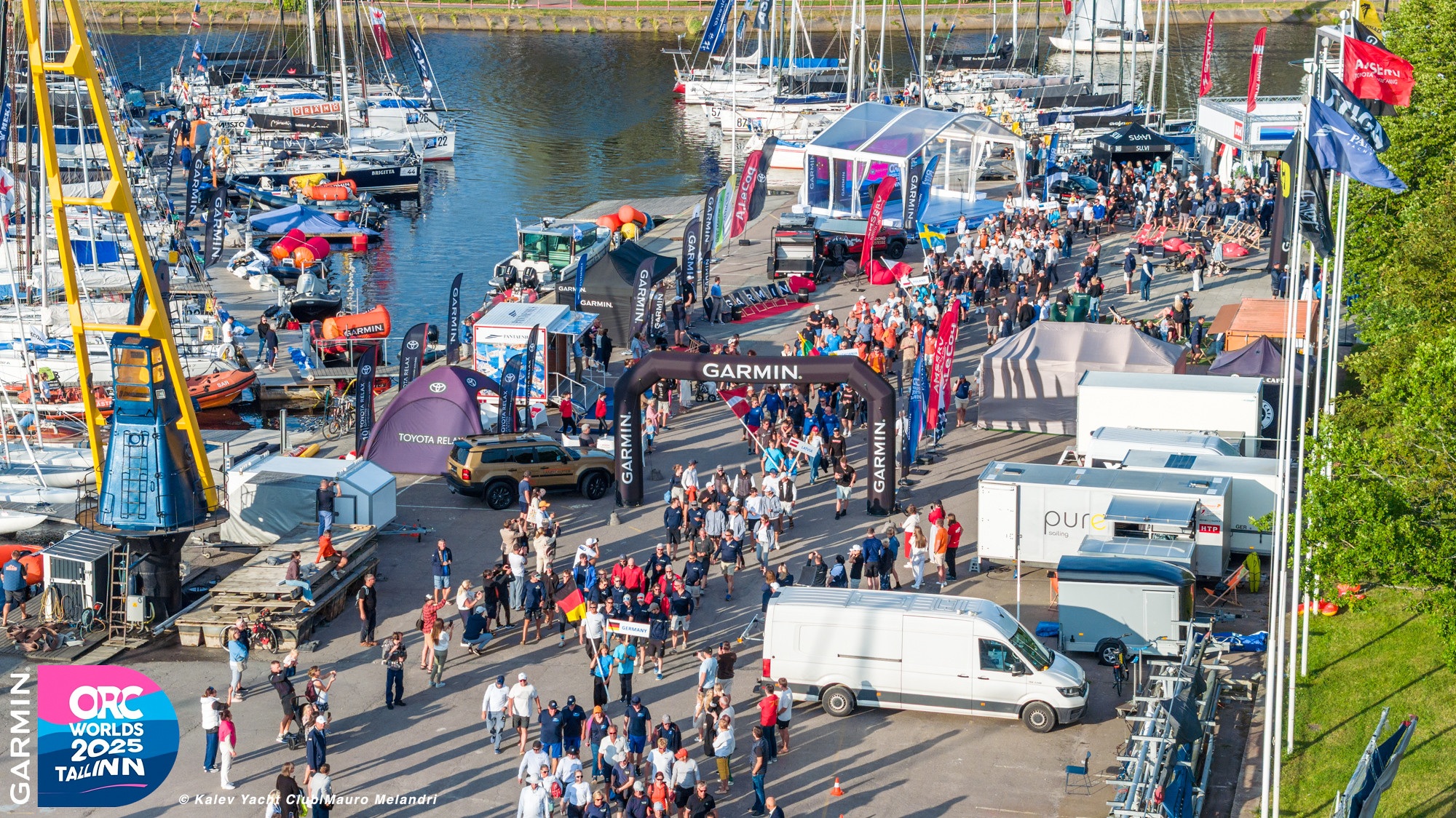 The regatta village at the Kalev Yacht Club