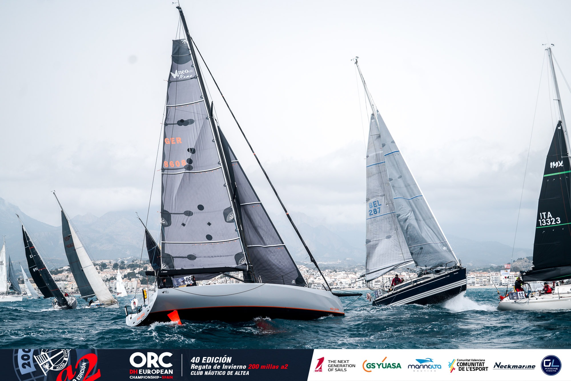 Germany’s Martin Buck aboard MIA GIOIA (Neo 430 Roma), sailing with Yves de Block, reigning ORC DH World Champions in Class A