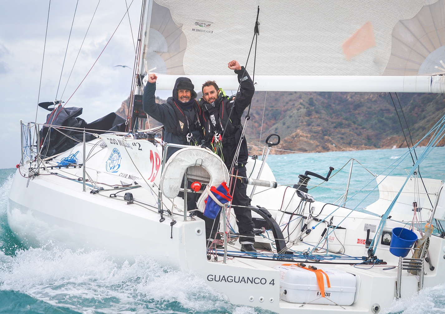 Juan and Thierry Lallemand of CN Altea on GUAGUANCO IV - 200 Millas A2 2025 © CN Altea