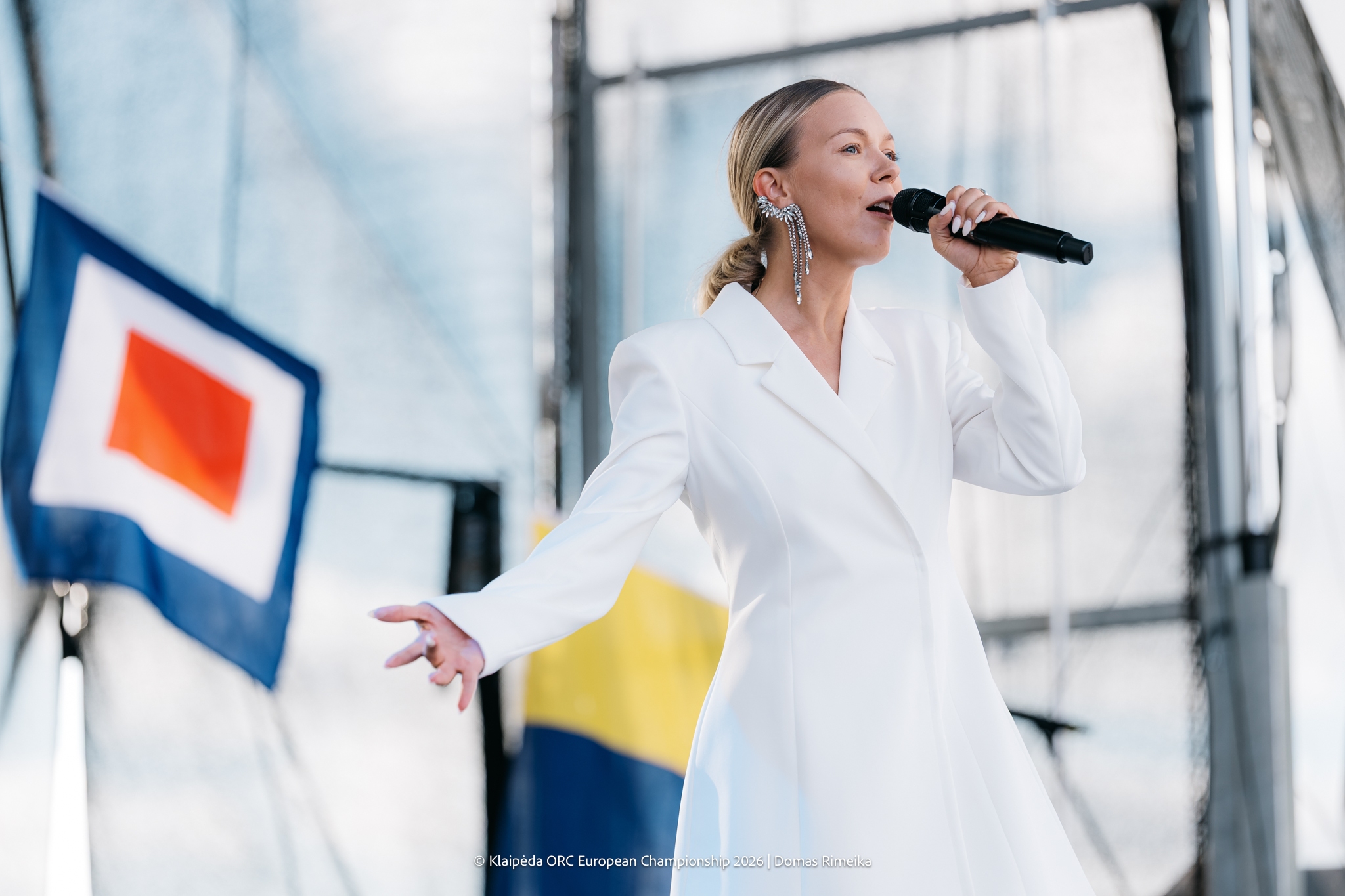 Monika Linkyte - Opening Ceremony - Klaipėda ORC European Championship 2026, Lithuania © Janis Spurdzins