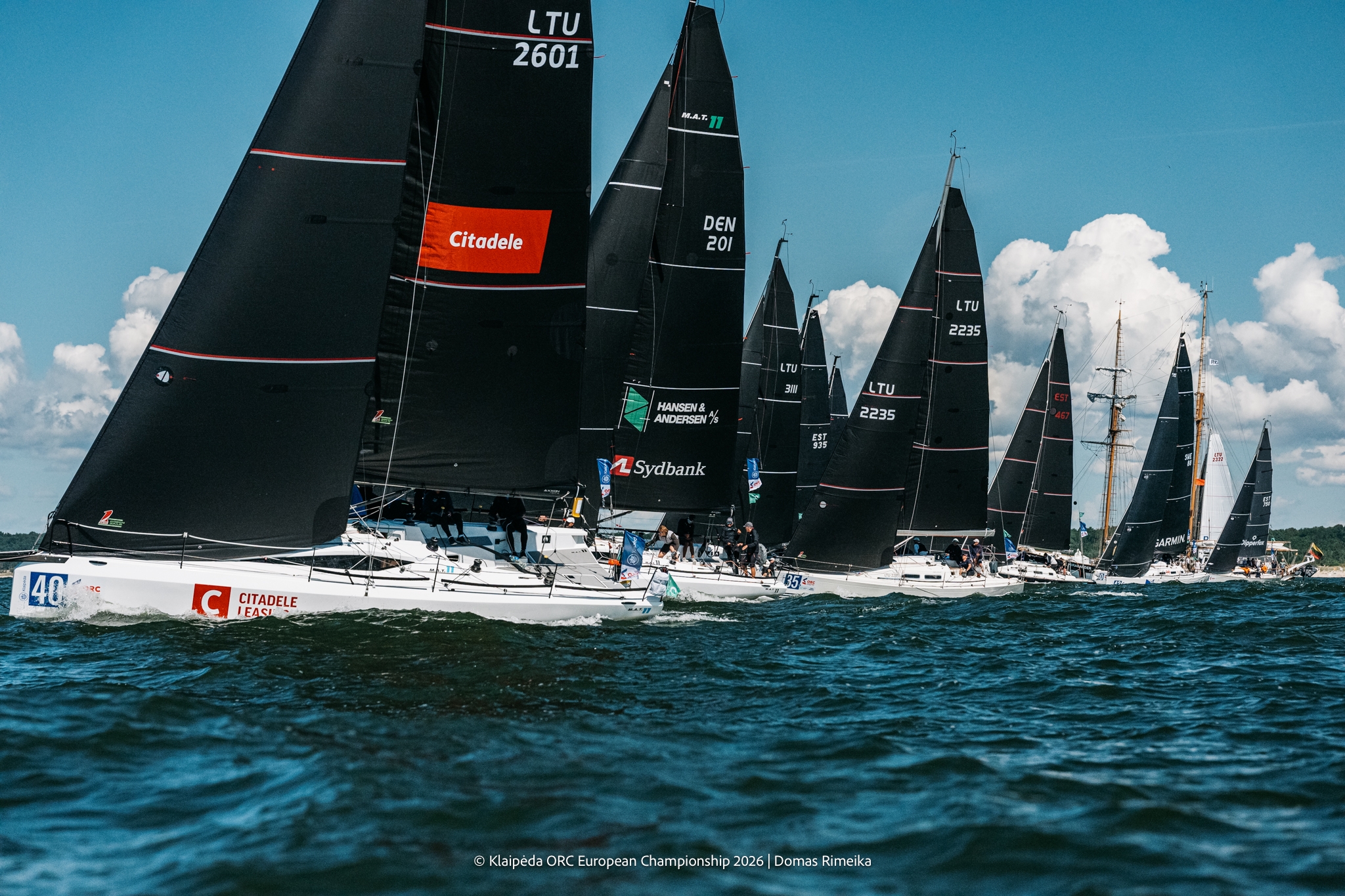 Class C at the Sportland leg inshore race start - Klaipėda ORC European Championship 2026, Lithuania © Domas Rimeika