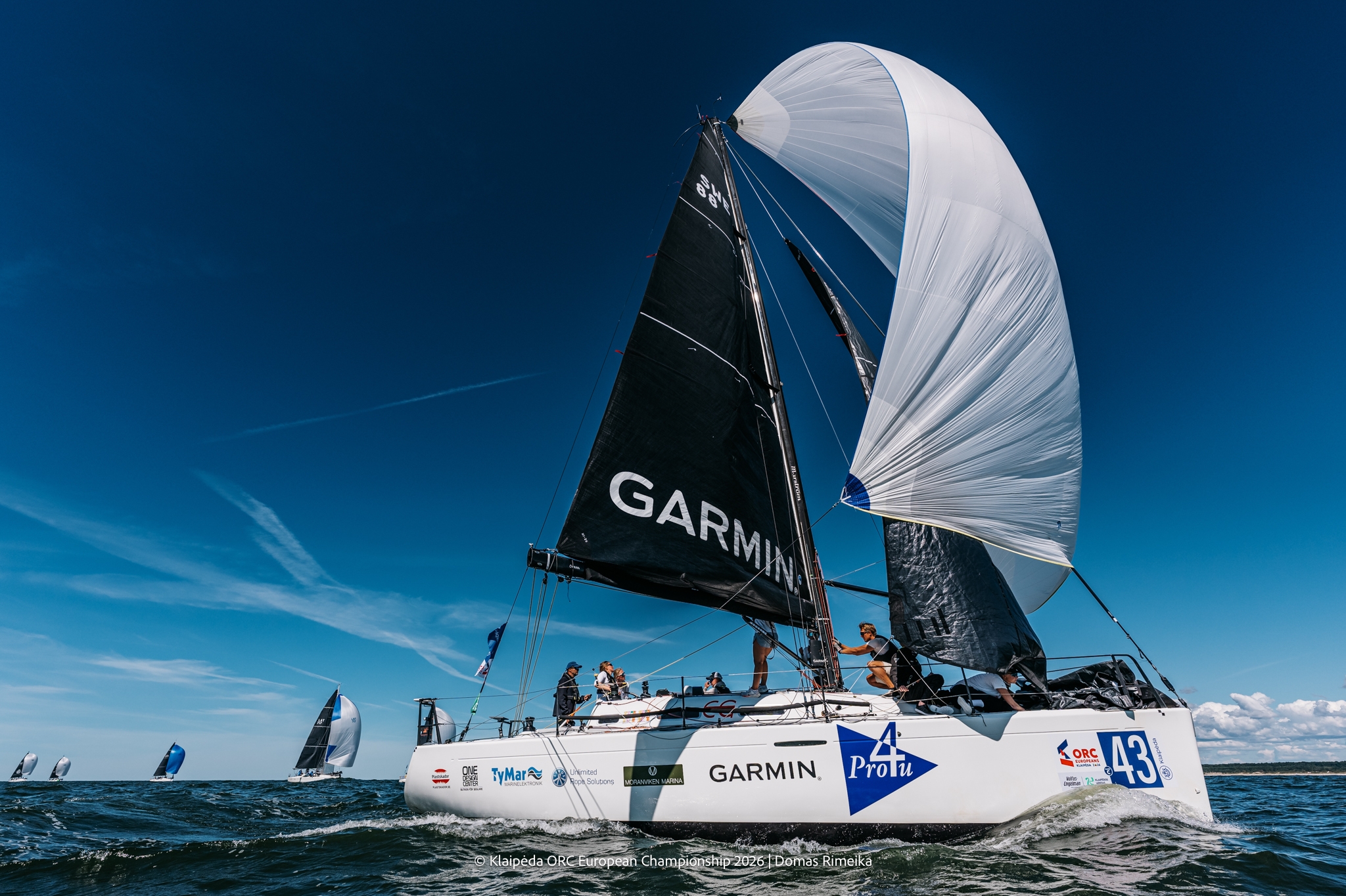 Garmin Team Pro4u, Modified First 36.7 by Patrik Forsgren (SWE) - Sportland leg inshore race - Klaipėda ORC European Championship 2026, Lithuania © Domas Rimeika