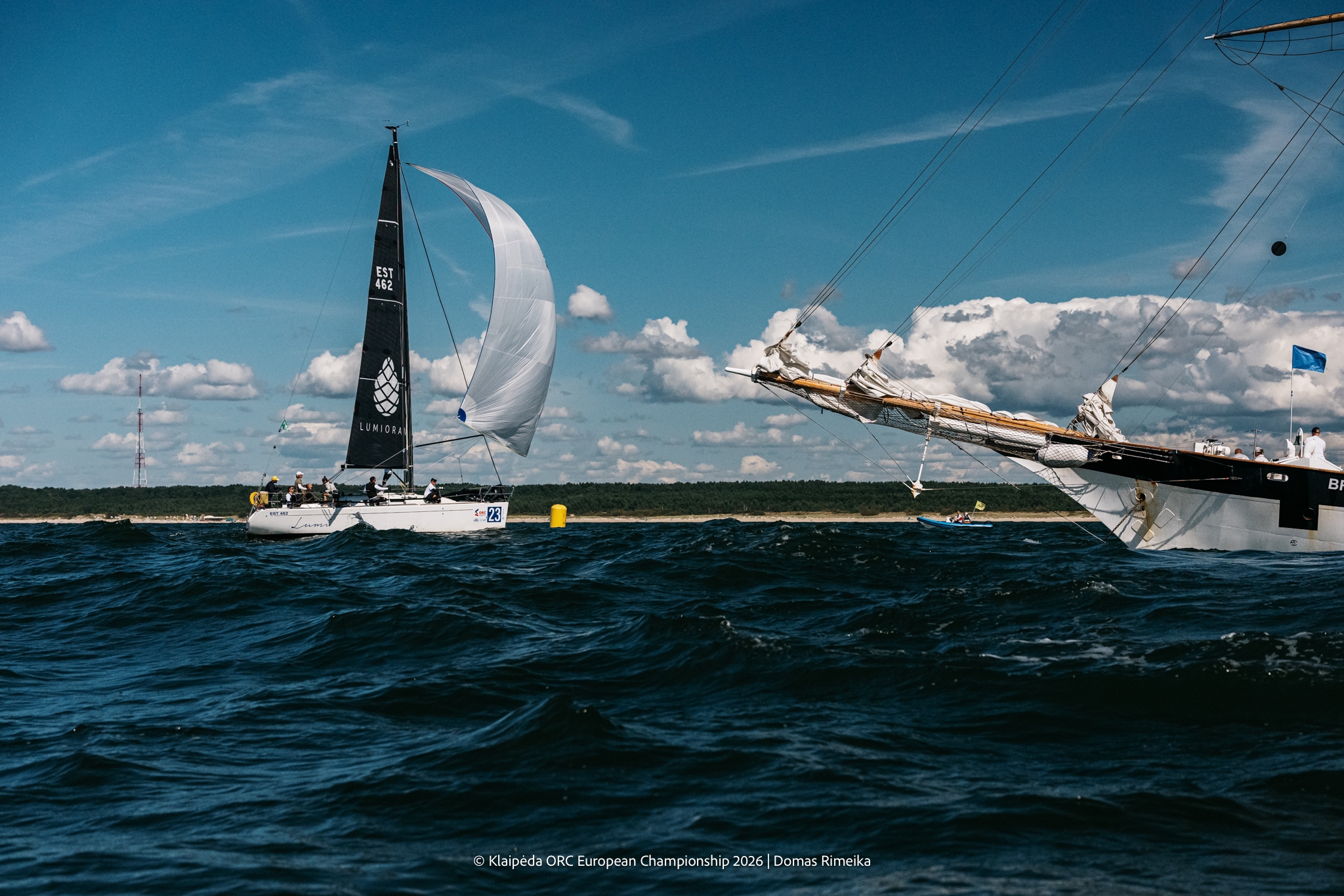 LUMI, First 34.7 by Mart Eensalu (EST) - Sportland leg inshore race - Klaipėda ORC European Championship 2026, Lithuania © Domas Rimeika