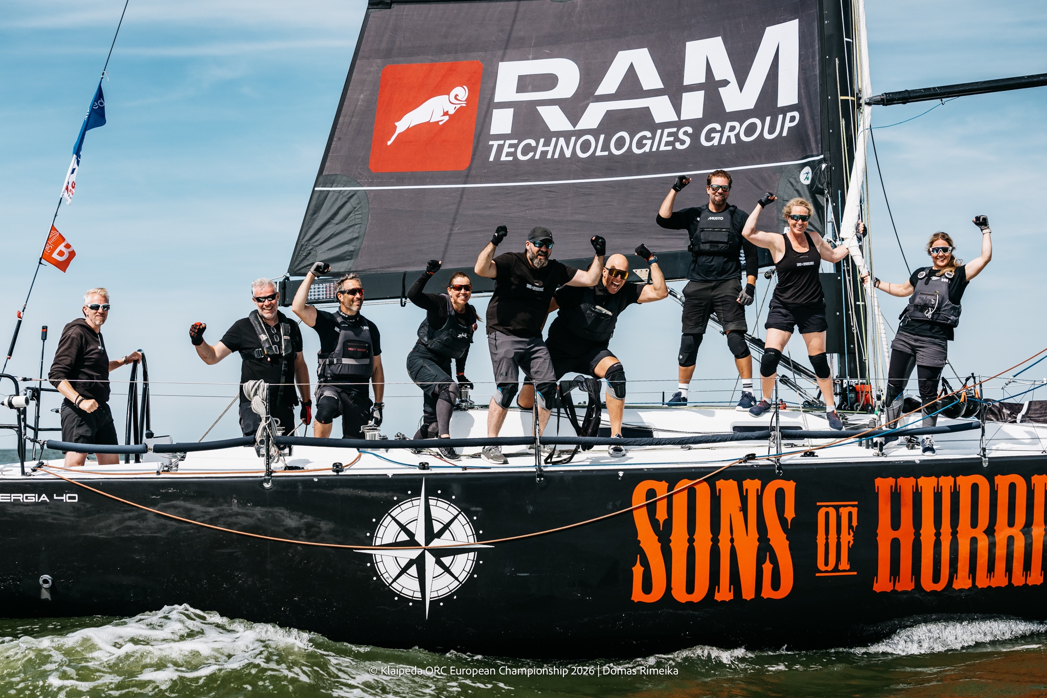 Sinergia 40 SONS OF HURRICANES, skippered by Jon Sverre Høiden (NOR) - Klaipėda ORC European Championship 2026, Lithuania © Janis Spurdzins