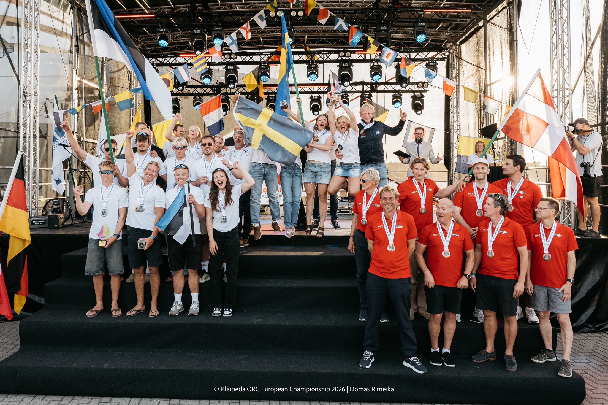 ORC Class C podium - Klaipėda ORC European Championship 2026, Lithuania © Domas Rimeika