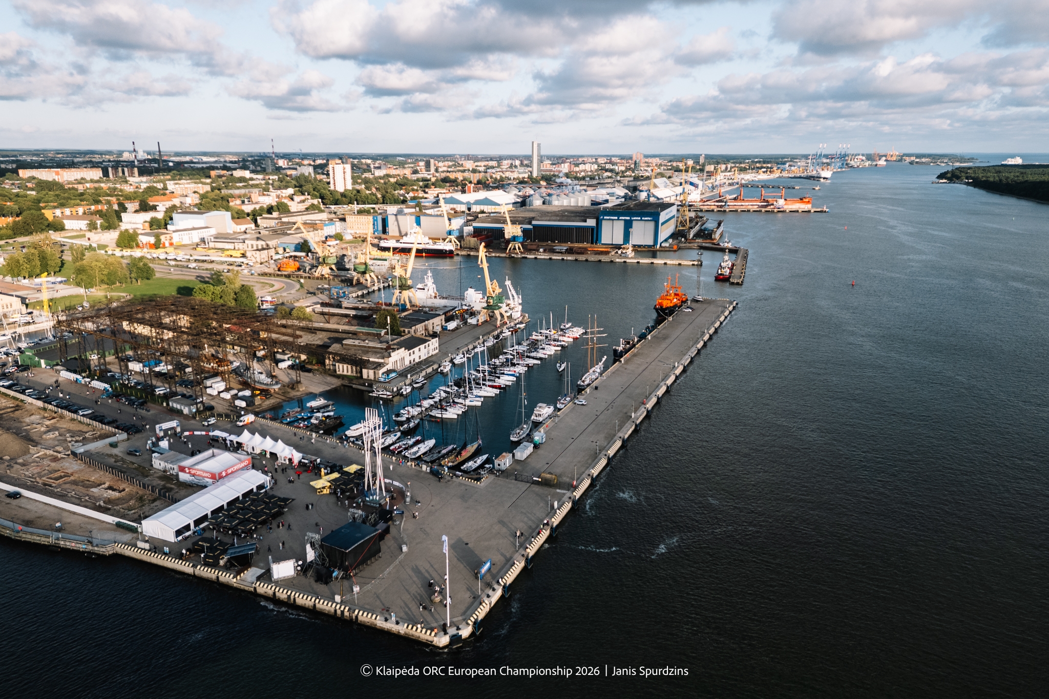 Regatta Village at Klaipeda Port - Klaipėda ORC European Championship 2026, Lithuania © Janis Spurdzins