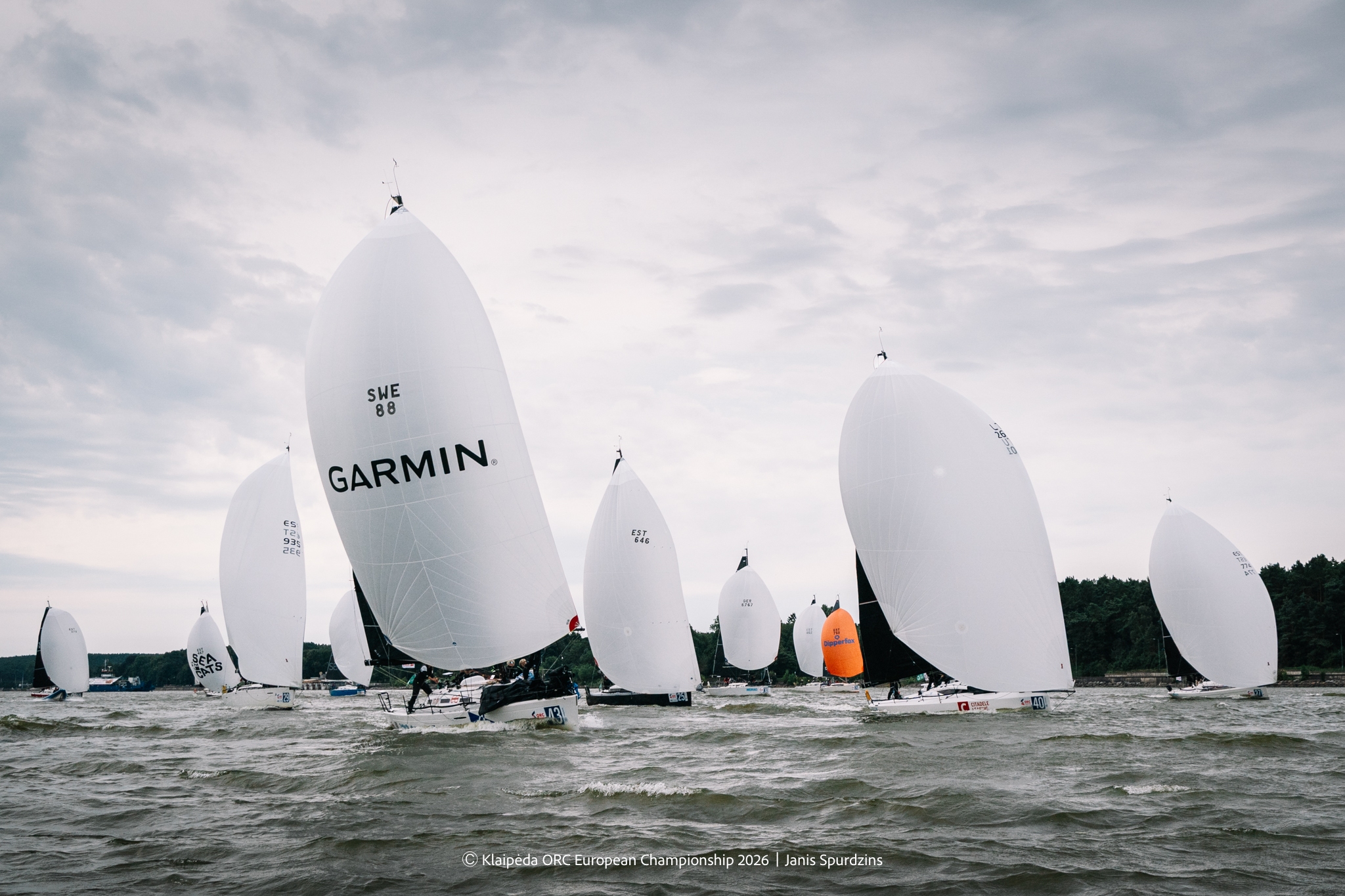 Class C Klaipėda Port Long Offshore Race start - Klaipėda ORC European Championship 2026, Lithuania © Janis Spurdzins