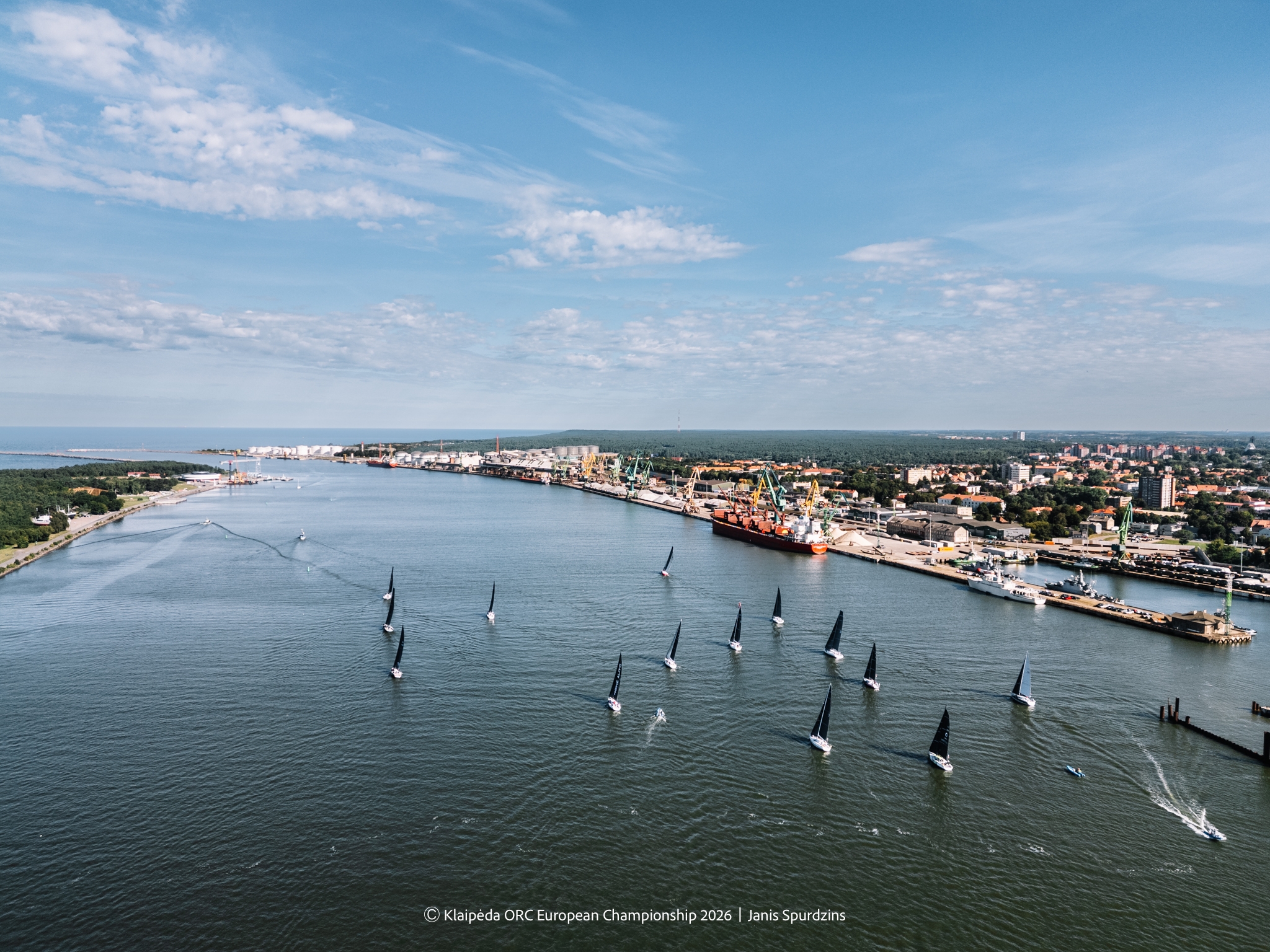 Inicio de la etapa Volfas Engelman - Campeonato Europeo ORC de Klaipėda 2026, Lituania © Janis Spurdzins