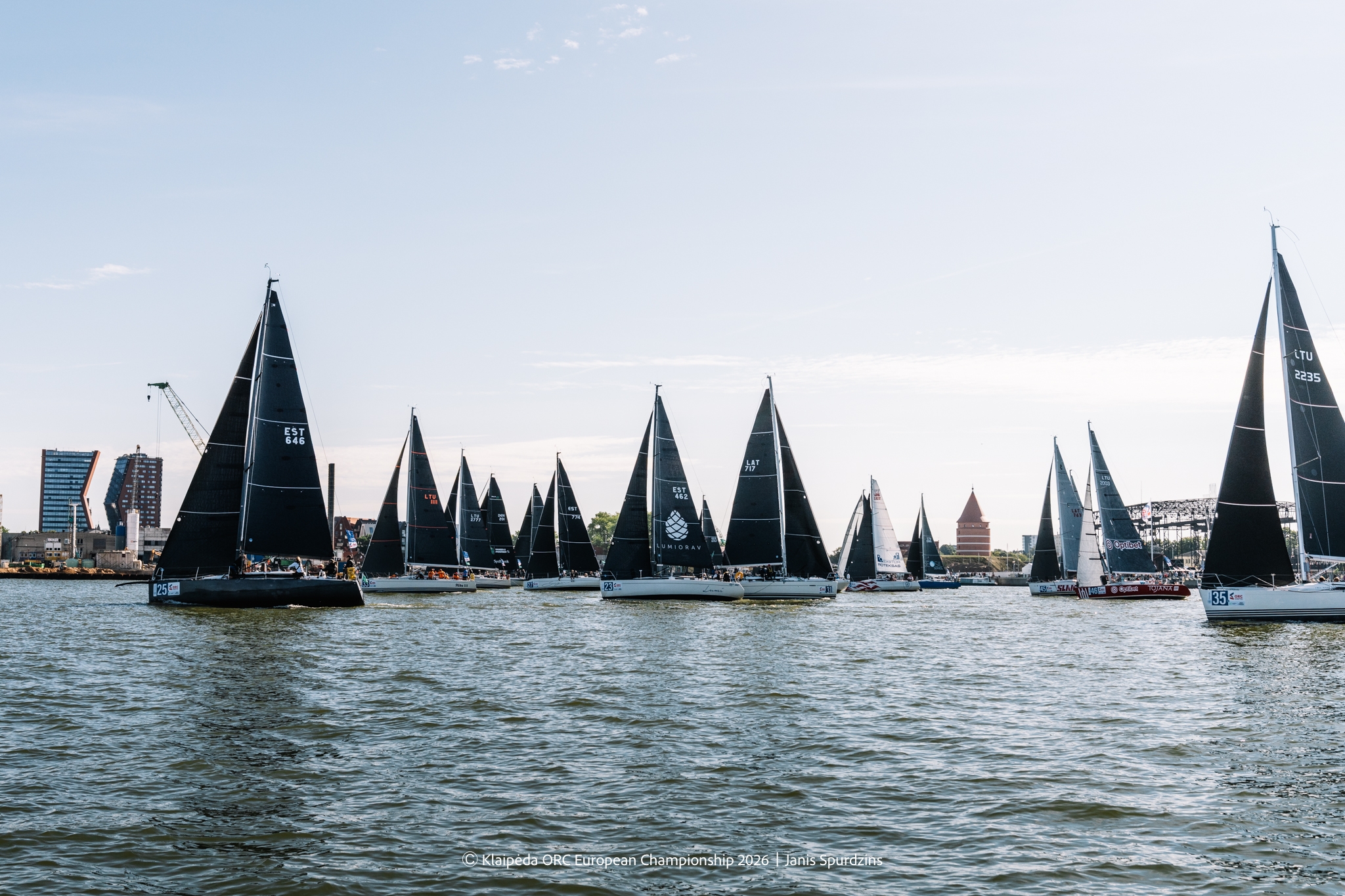 Inicio de la Clase C ORC - Etapa Volfas Engelman - Campeonato Europeo ORC de Klaipėda 2026, Lituania © Domas Rimeika