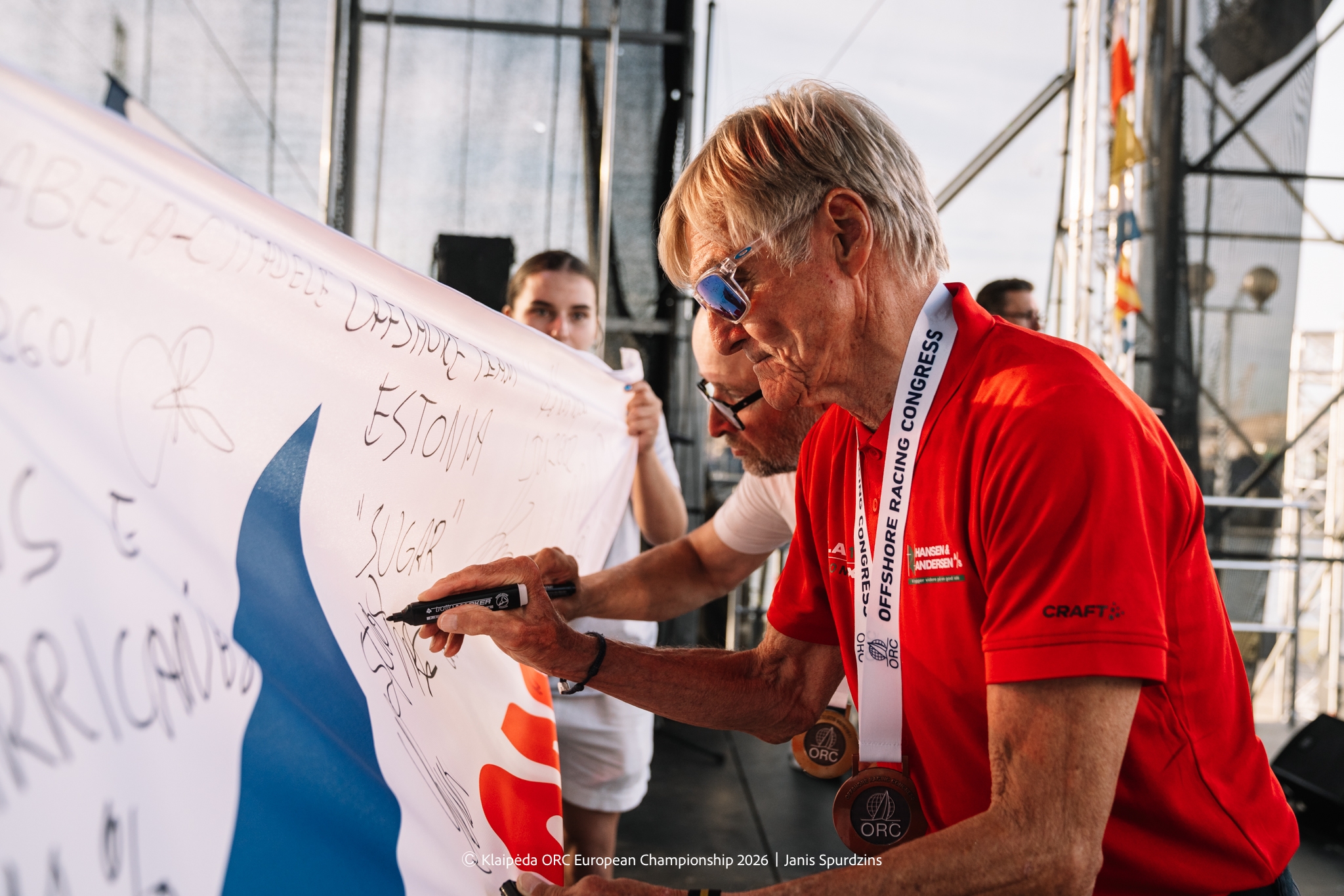 Steen Toftebjerg, owner and skipper of MAT 11 STONY X (DEN) - Klaipėda ORC European Championship 2026, Lithuania © Janis Spurdzins