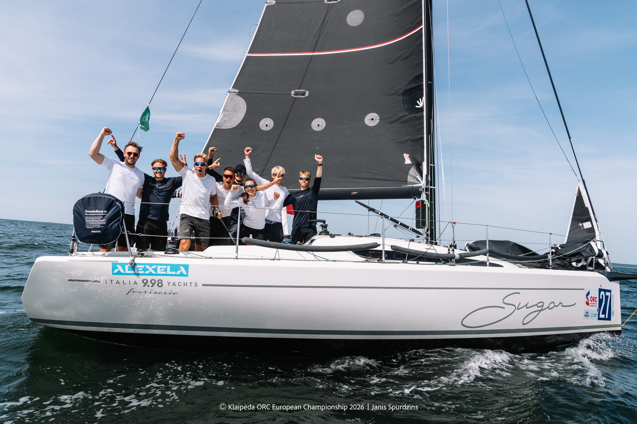 SUGAR, Italia 9.98 F with Henri Roihu (EST) at the helm - Klaipėda ORC European Championship 2026, Lithuania © Janis Spurdzins
