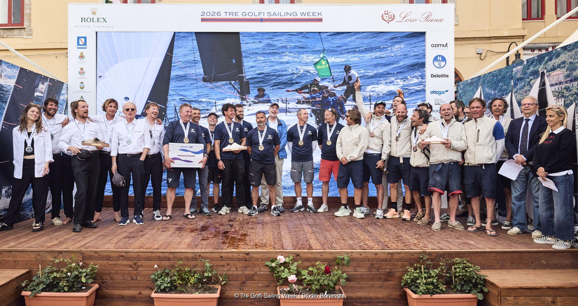 ORC Class C podium - ORC World Championship 2026 | Tre Golfi Sailing Week 2026 © Studio Borlenghi