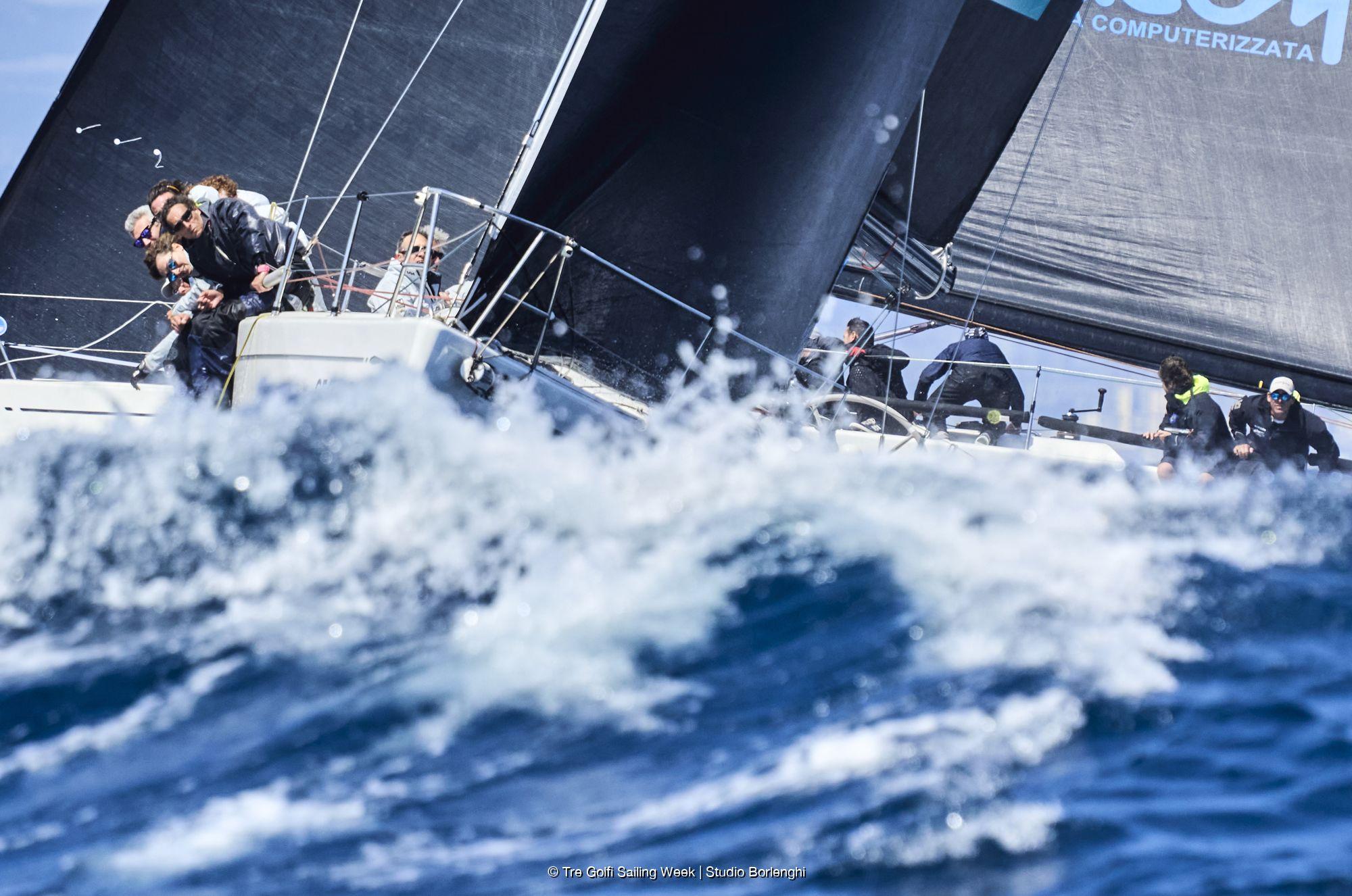 Big swell on the final day - ORC Class 0 on the final day - ORC World Championship 2026 | Tre Golfi Sailing Week 2026 © Studio Borlenghi