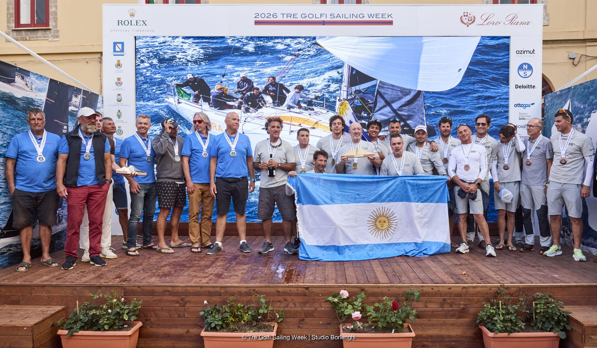 ORC Class B podium - ORC World Championship 2026 | Tre Golfi Sailing Week 2026 © Studio Borlenghi