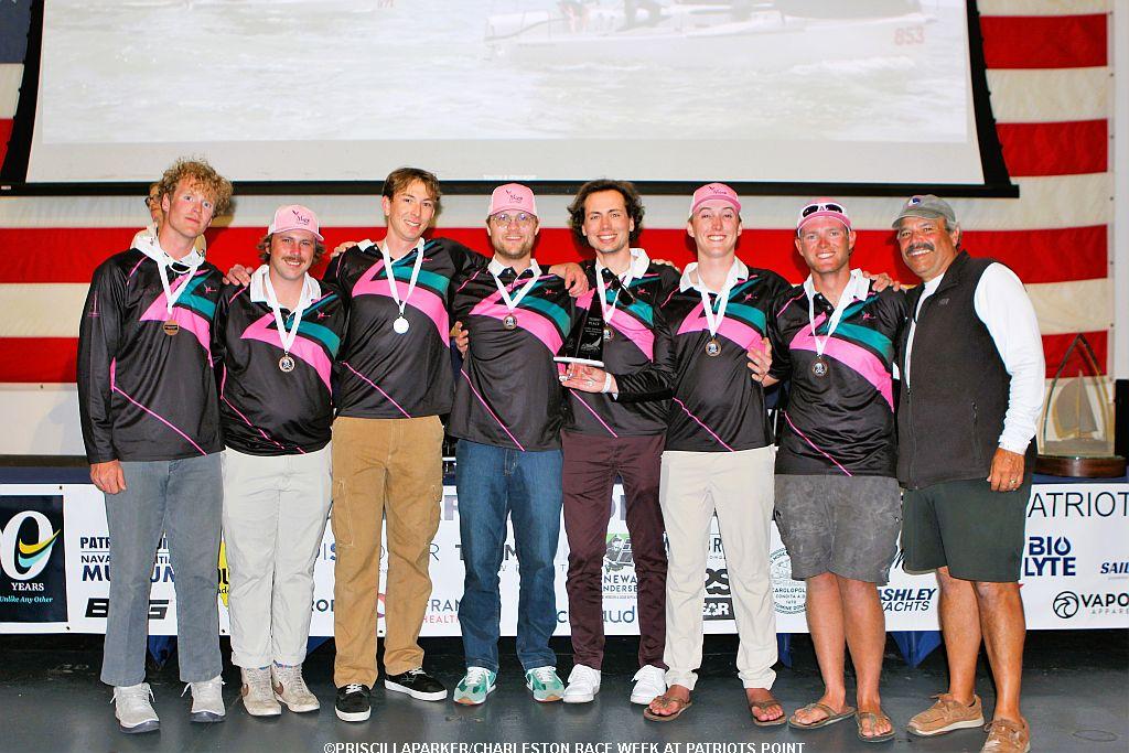 Luca Hynnek and his team on the Farr 30 MAGGIE © Priscilla Parker