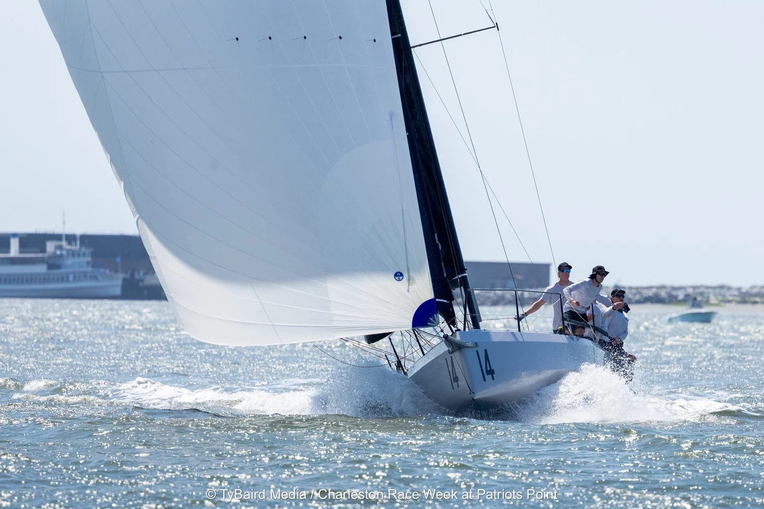 Joost-Olan Sheehan’s Cape 31 WARRIOR WON - Charleston Race Week 2026 at Patriots Point © Ty Baird
