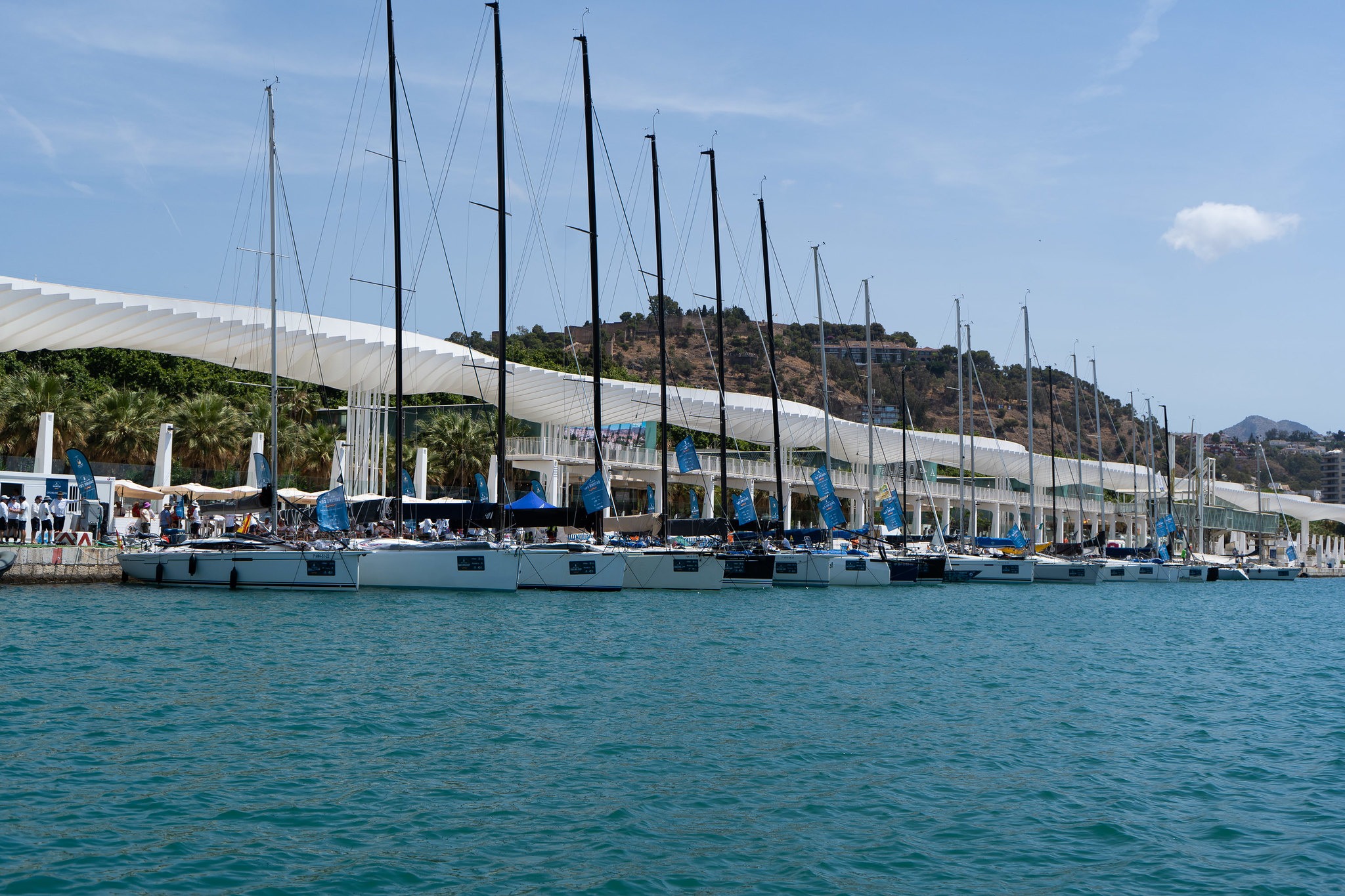 The ORC Europeans 2027 will be based at Muelle 2 in the Port of Málaga © Sailing Cup Málaga 2026