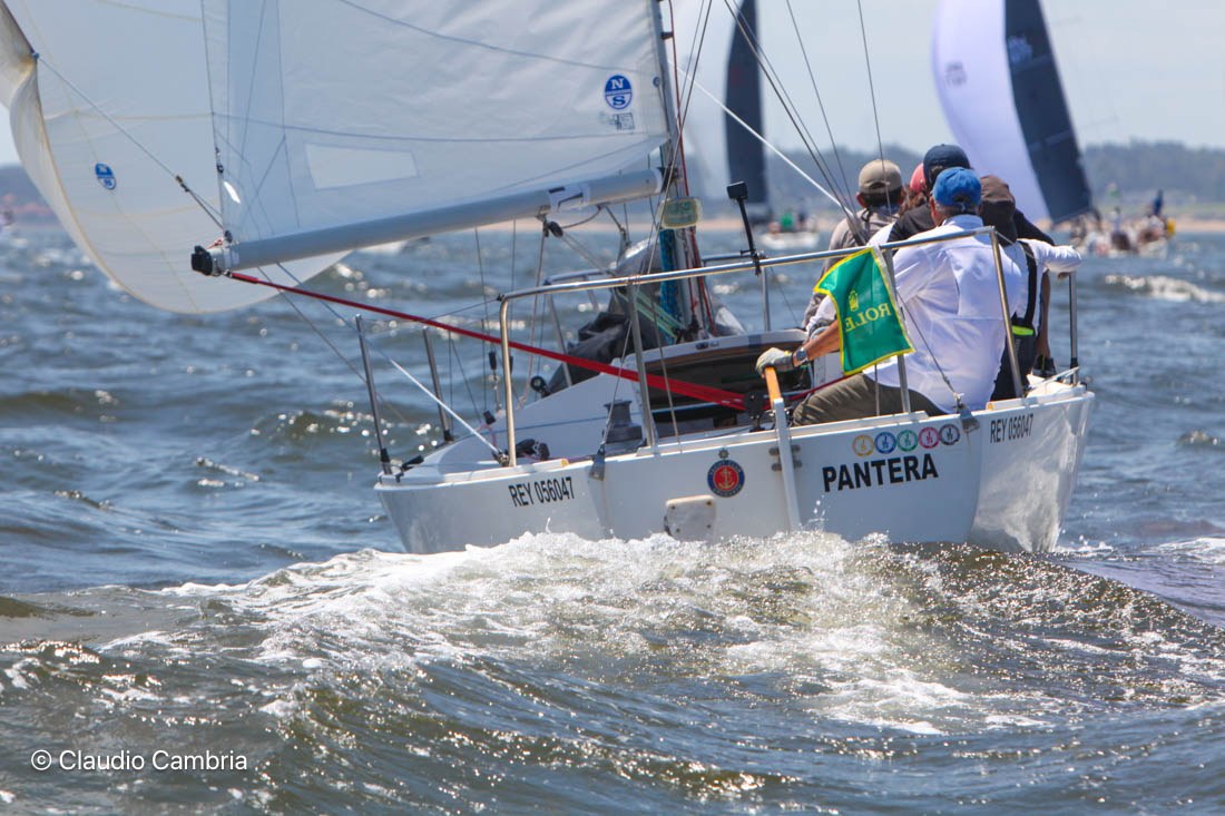 PANTERA (J-24), skippered by Guillermo Pla and Fernando Castro © Claudio Cambria