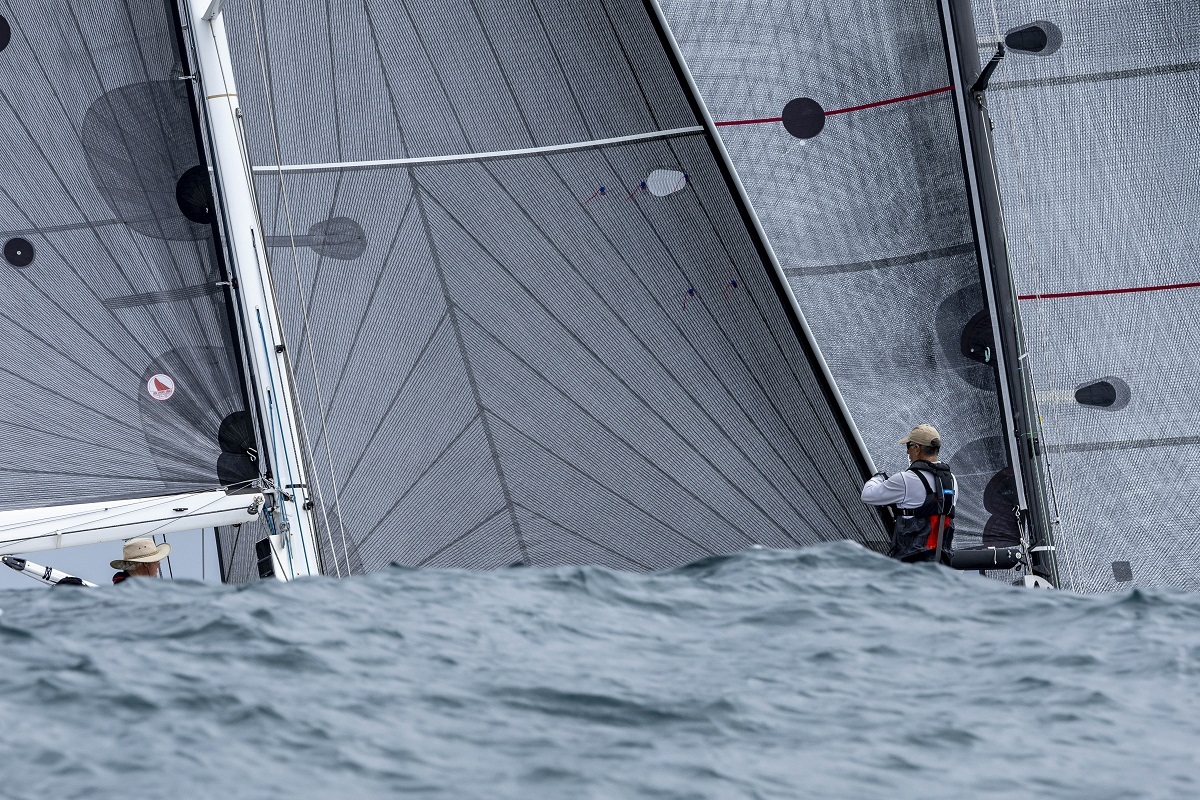 A wall of sails at a start in 2024 - Pittwater Regatta 2024 - photo © Andrea Francolini / RPAYC