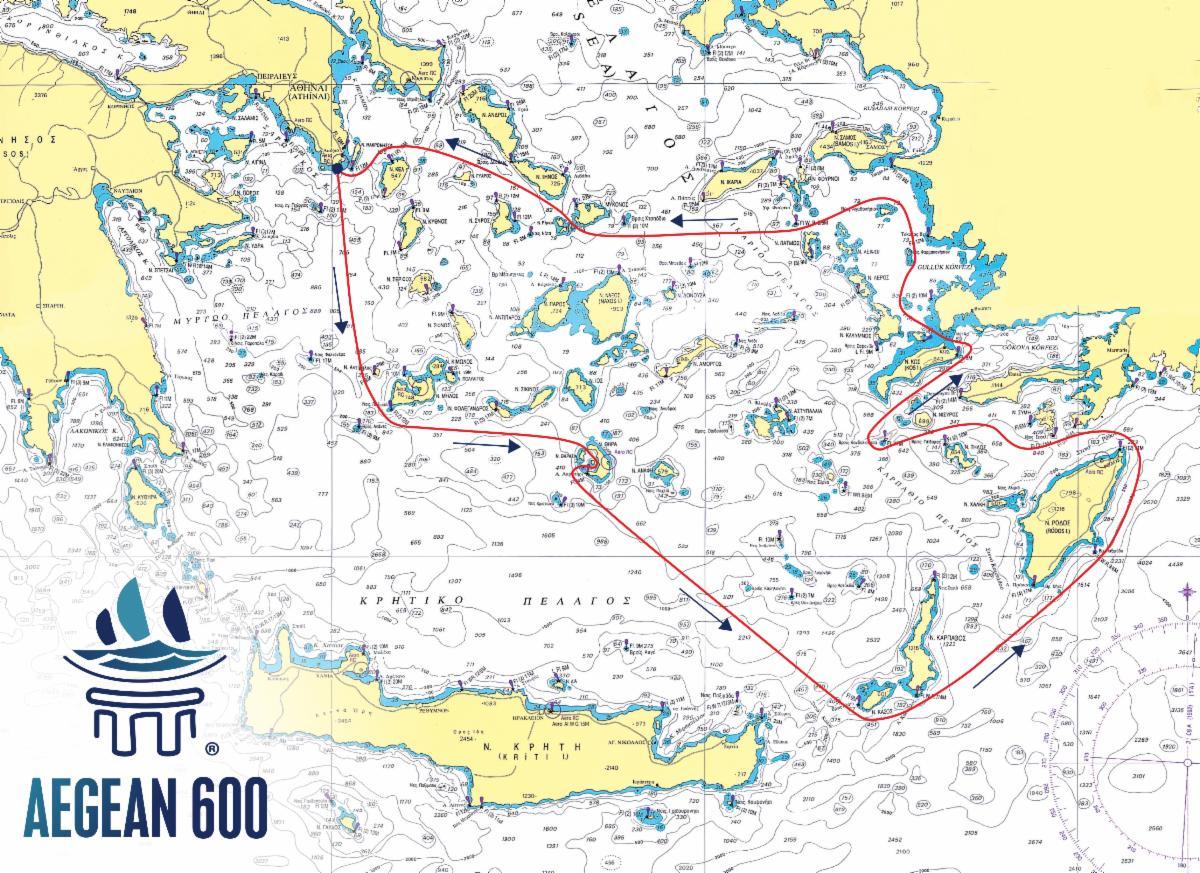 Aegean 600 course map