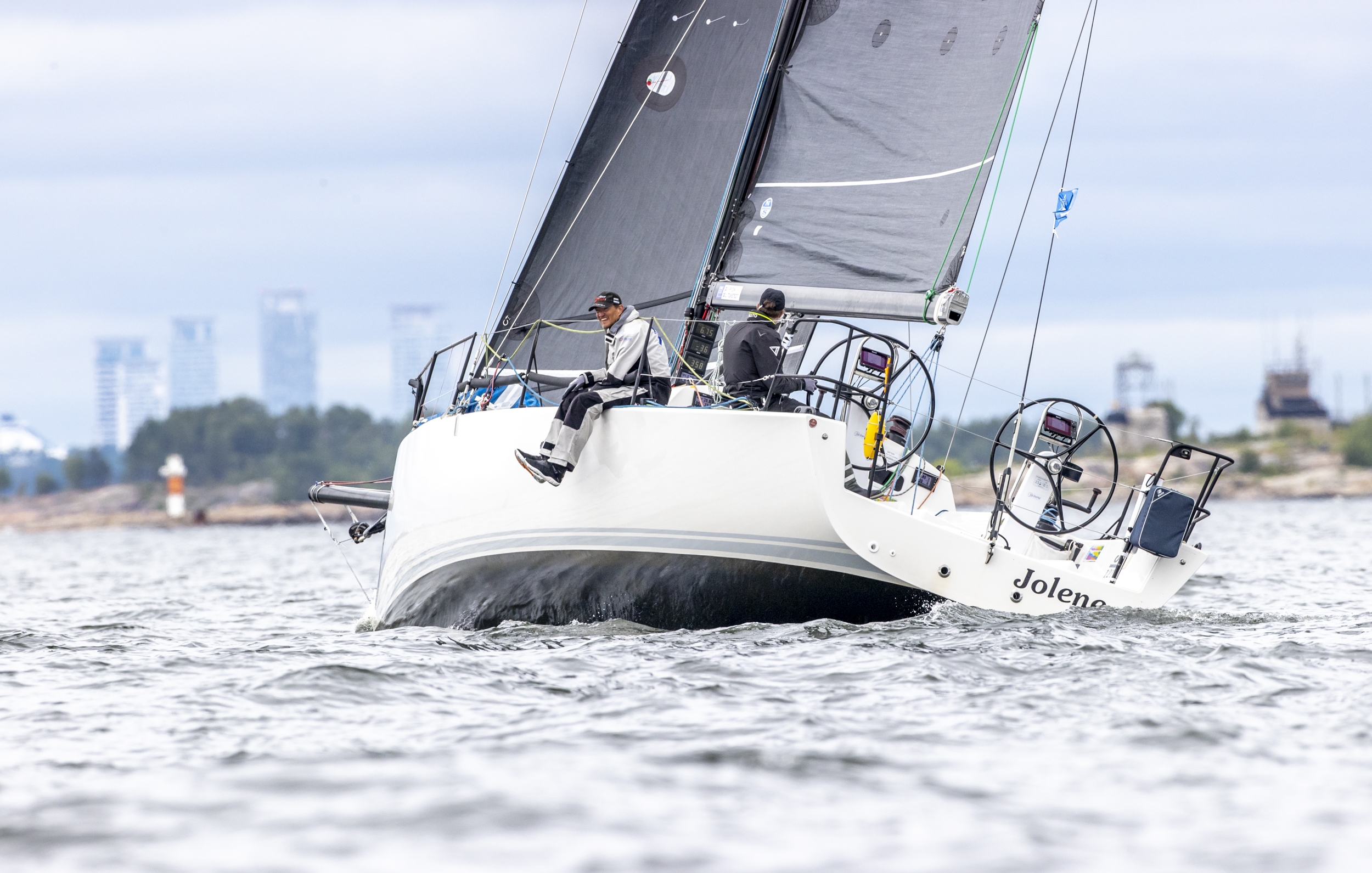 JOLENE (SWE) – A water-ballasted J121 sailed by Fredrik Rydin and Johan Tuvstedt - Short Offshore Race - Garmin ORC DH European Championship Helsinki 2025 © Pepe Korteniemi